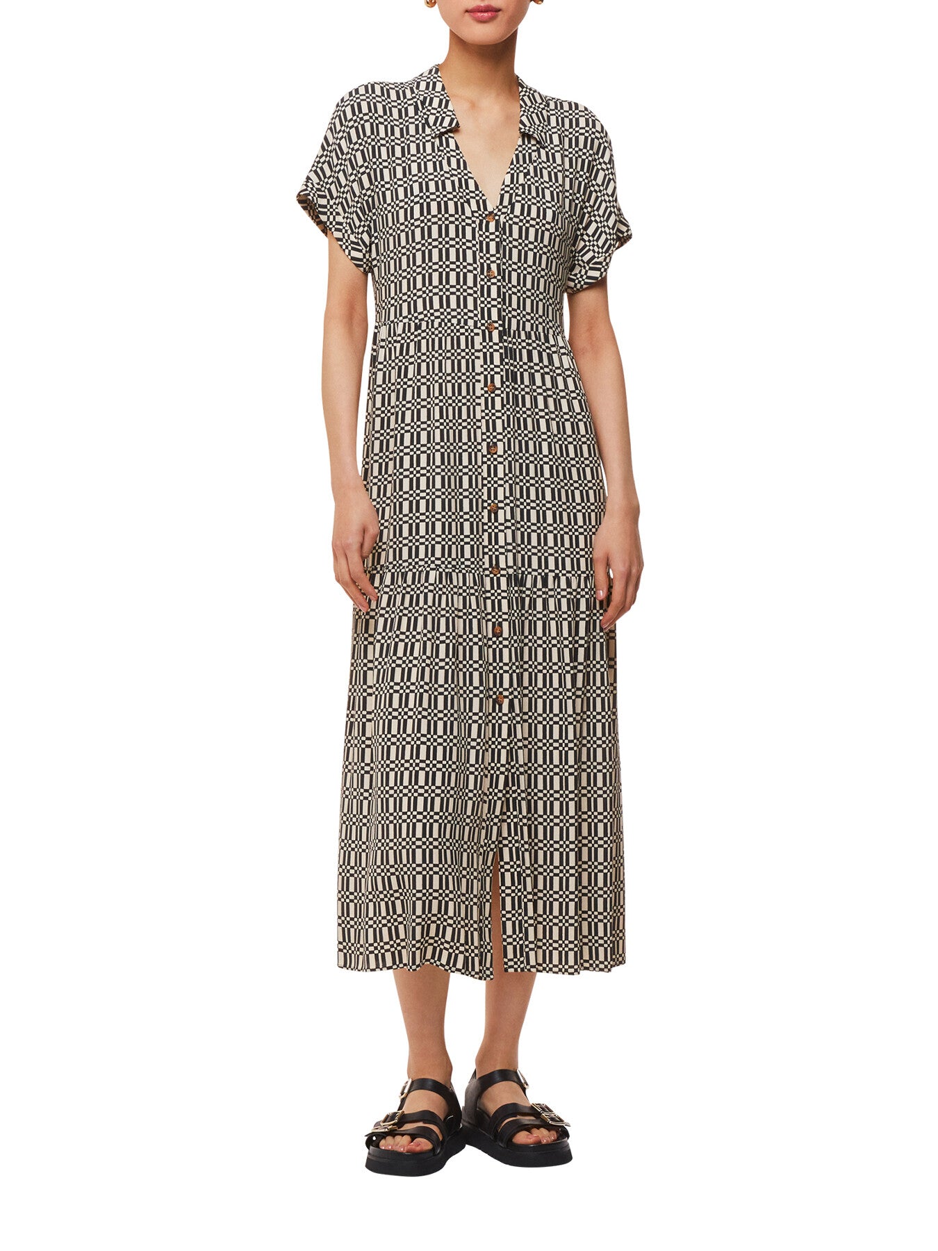 Link Check Print Dress