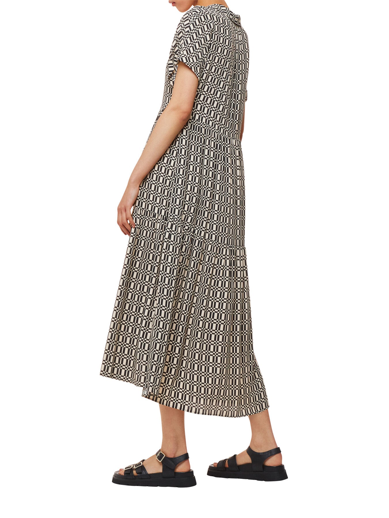 Link Check Print Dress