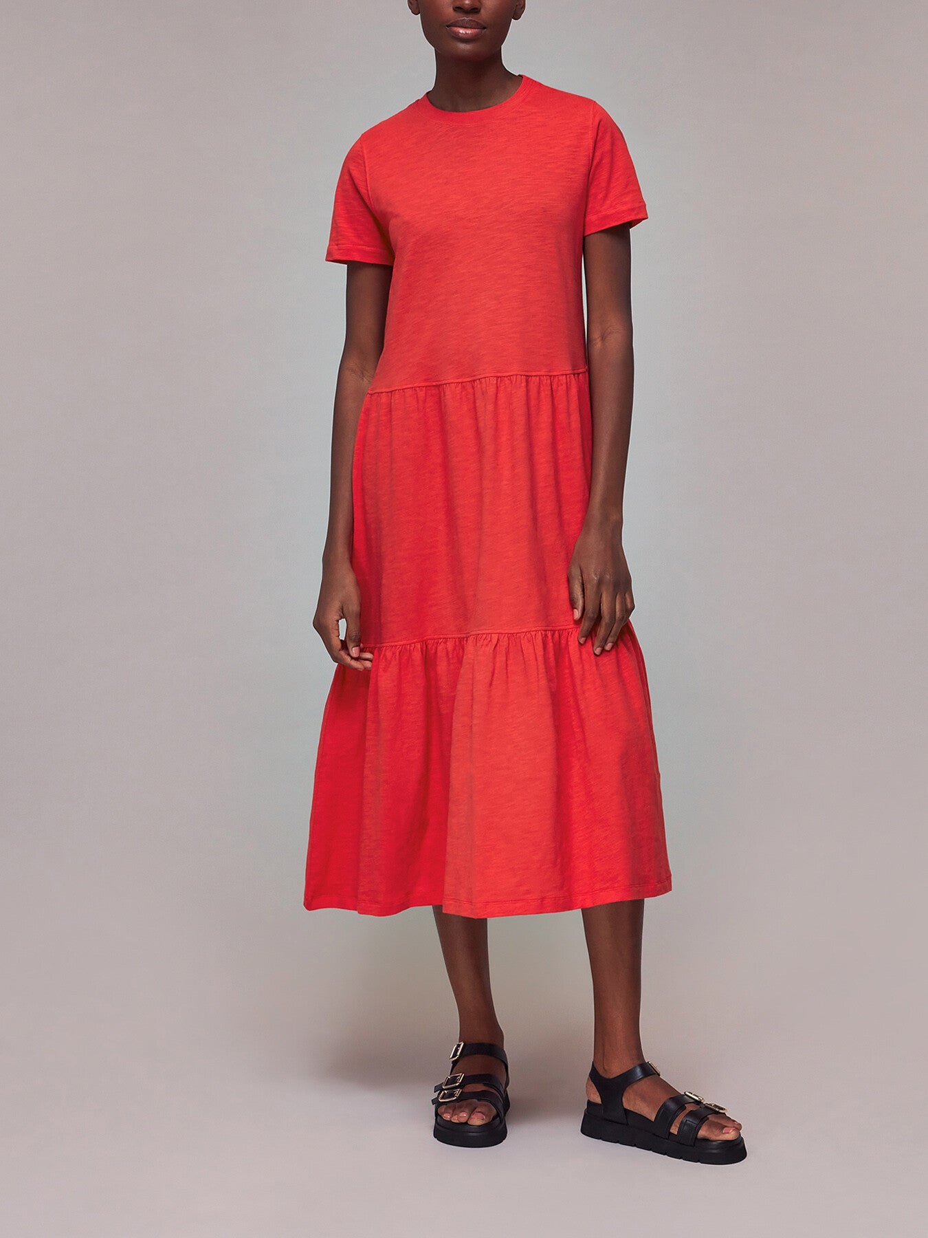 TieJersey Midi Dress