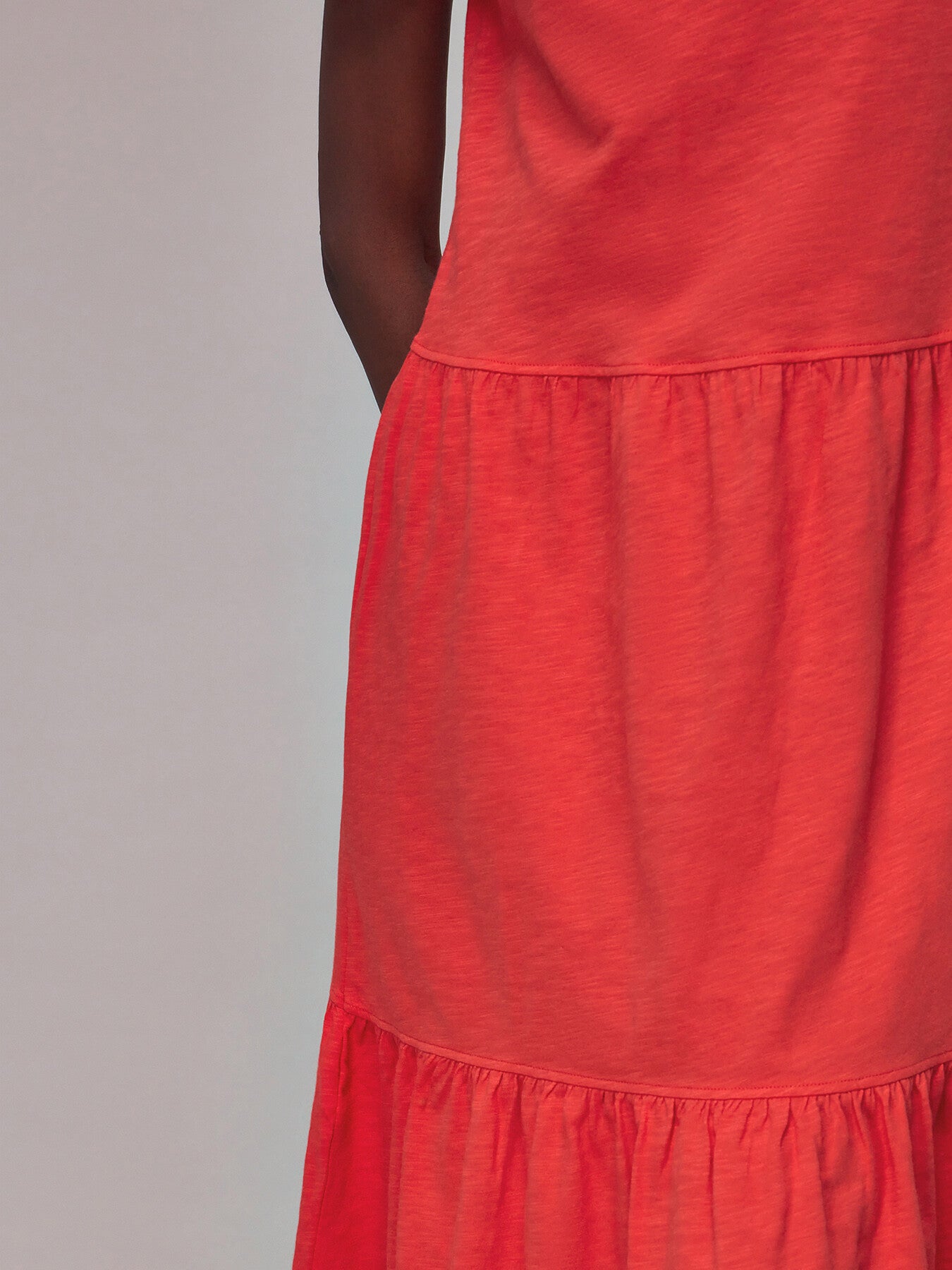 TieJersey Midi Dress