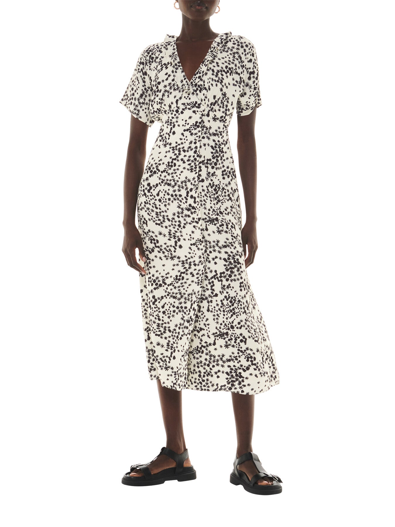 Dandelion Floral Midi Dress