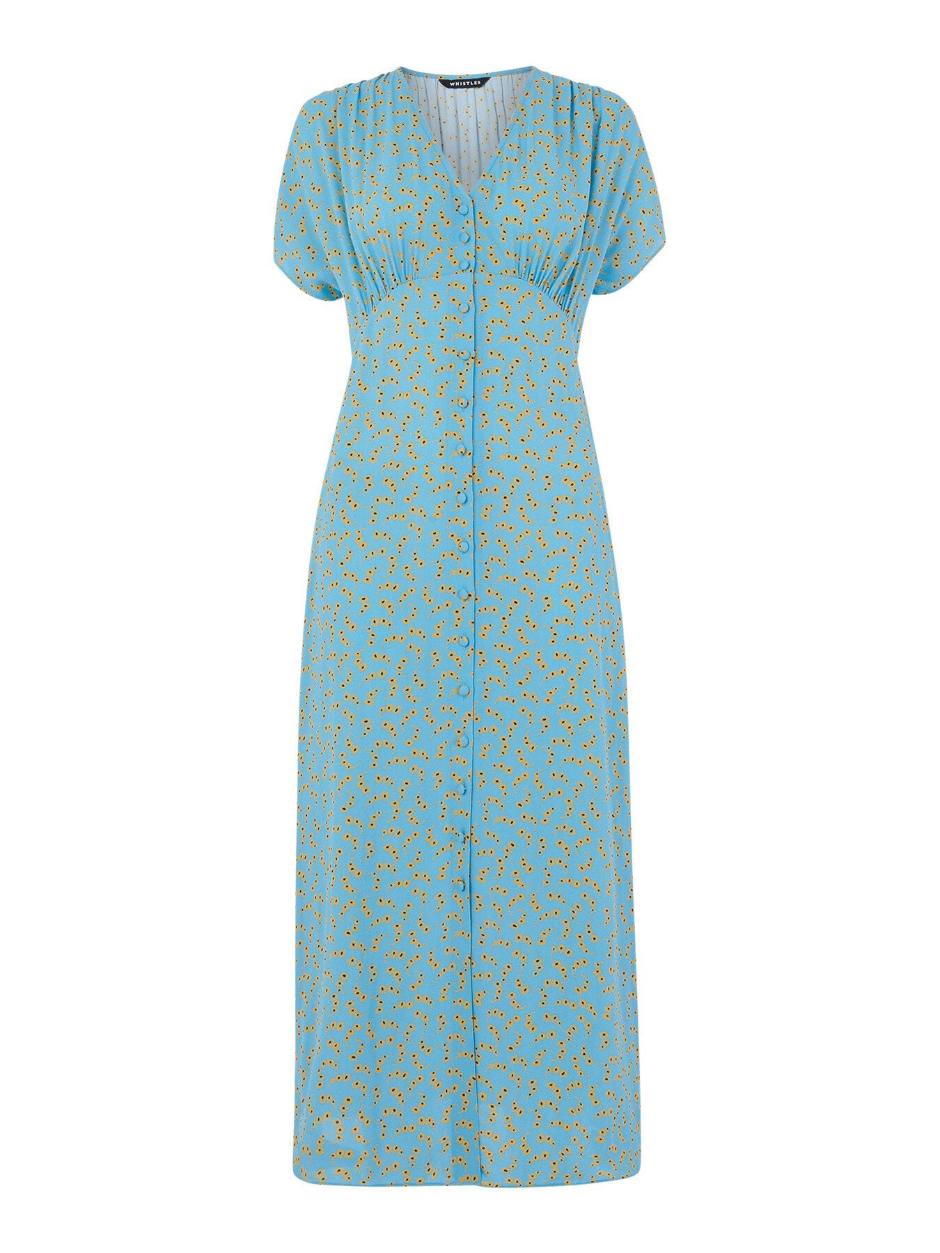 Floral Crescent Midi Dress