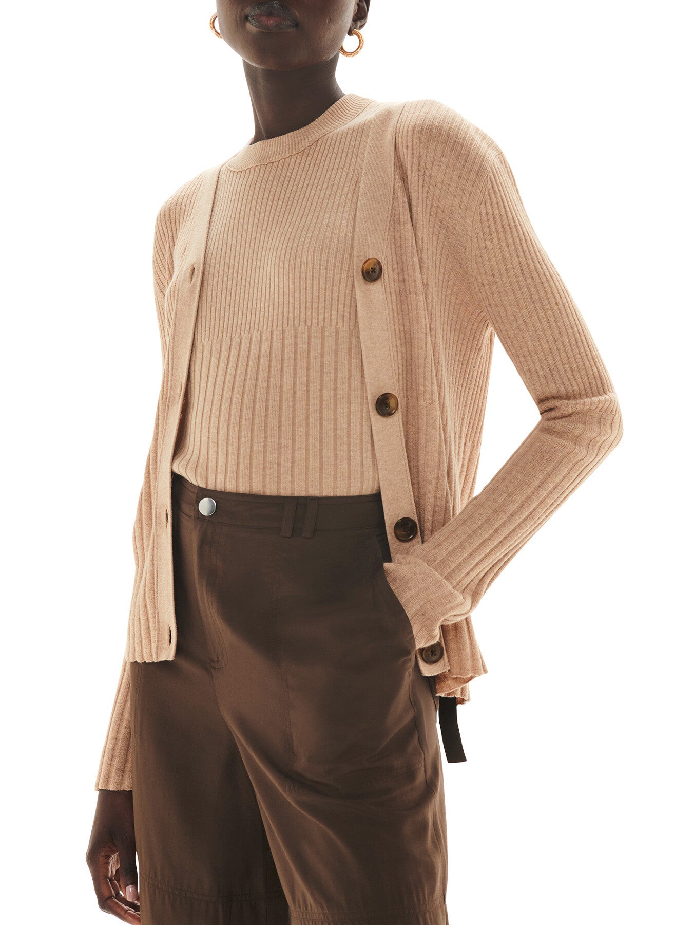 Ribbed Cardigan
