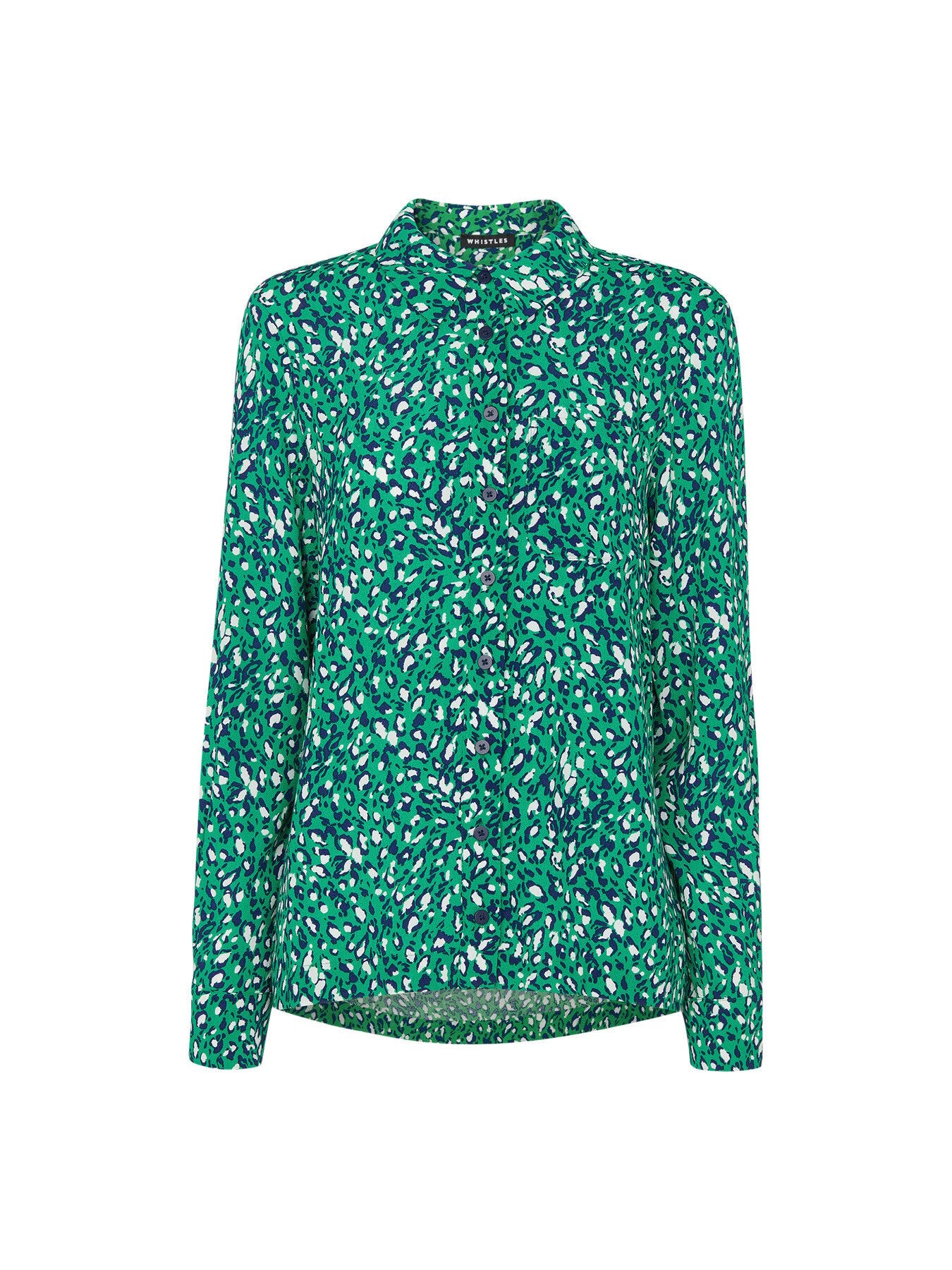 Flowing Leopard Print Shirt