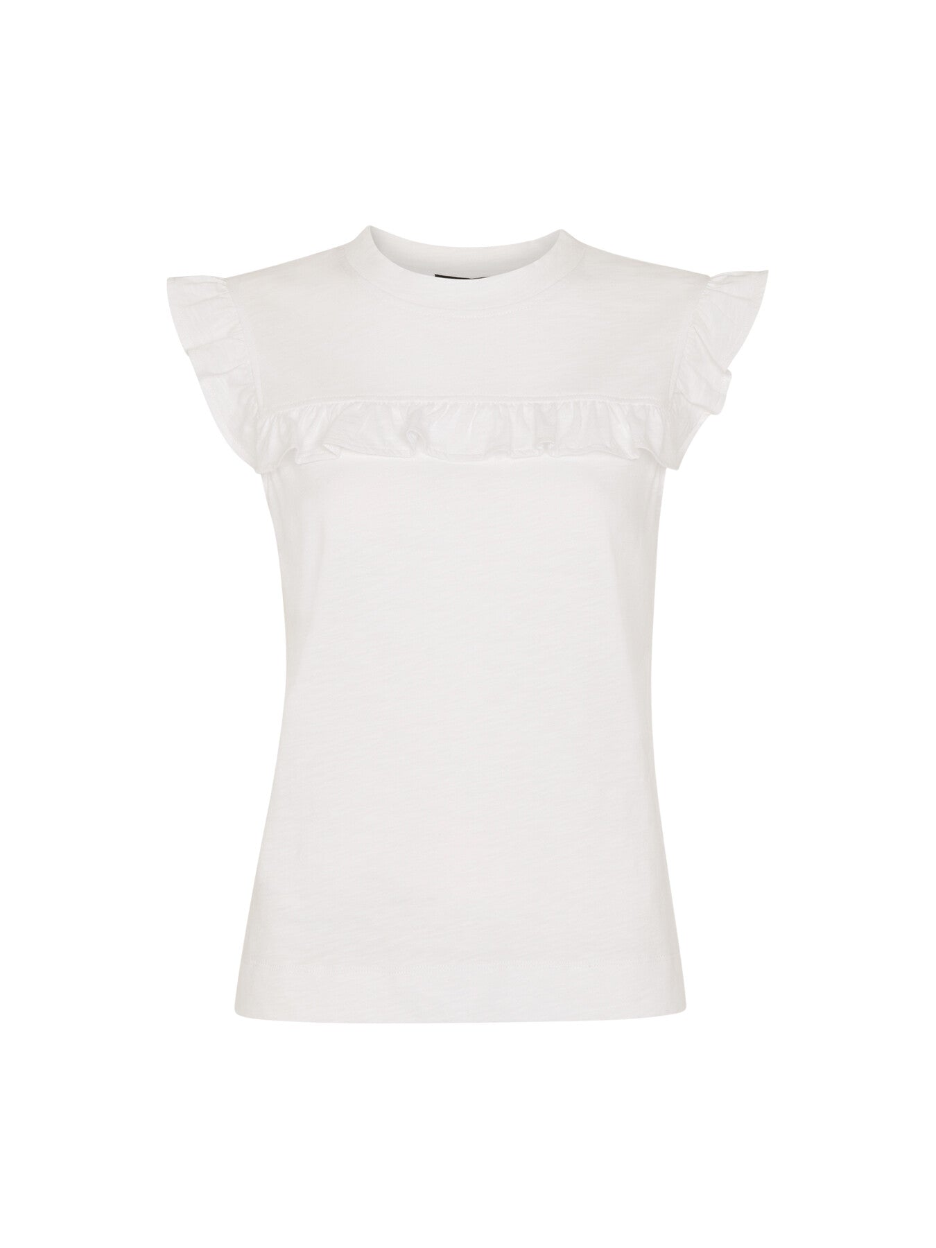 Cotton Yoke Frill Tank