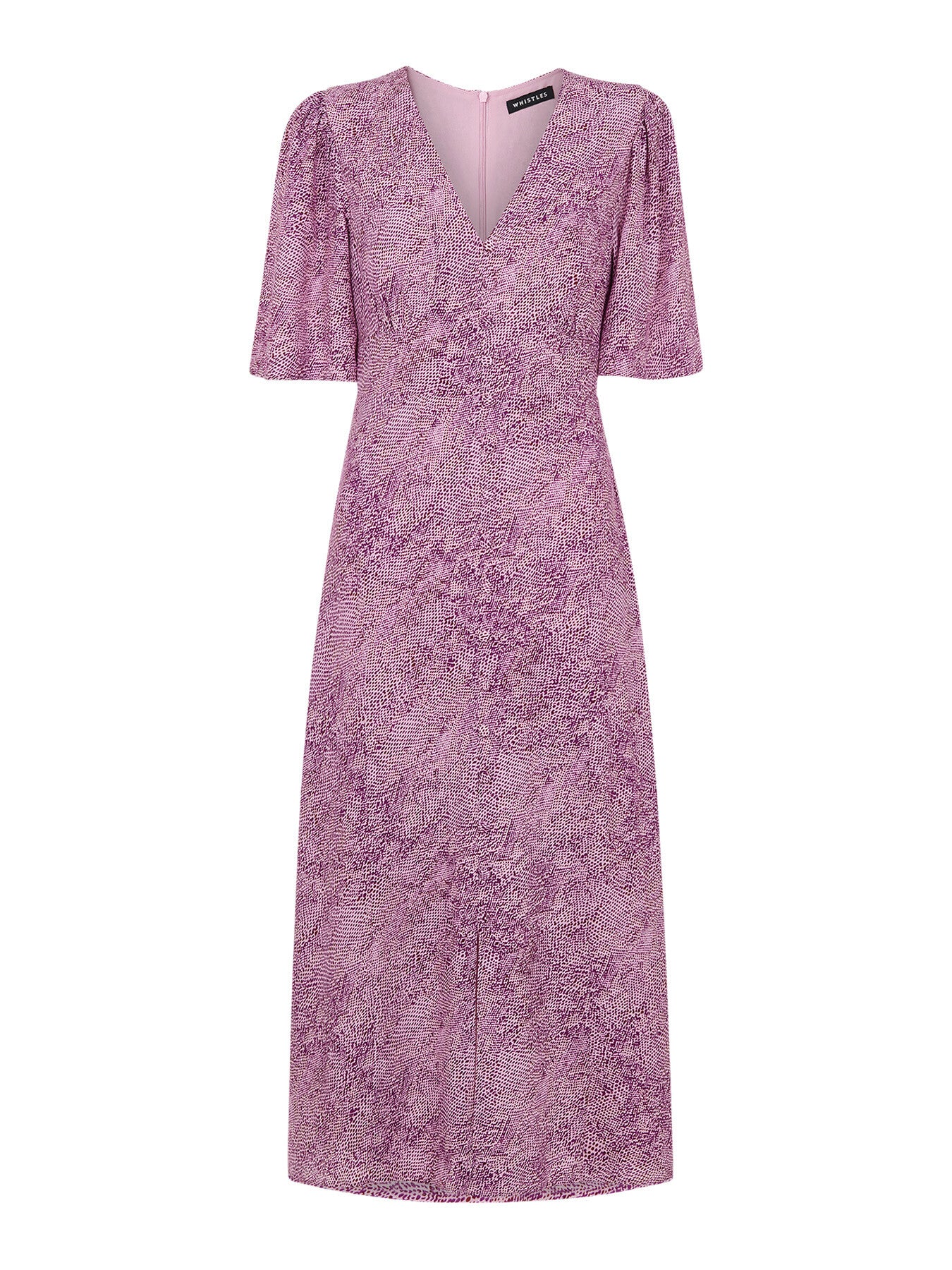 Diagonal Snake Midi Dress