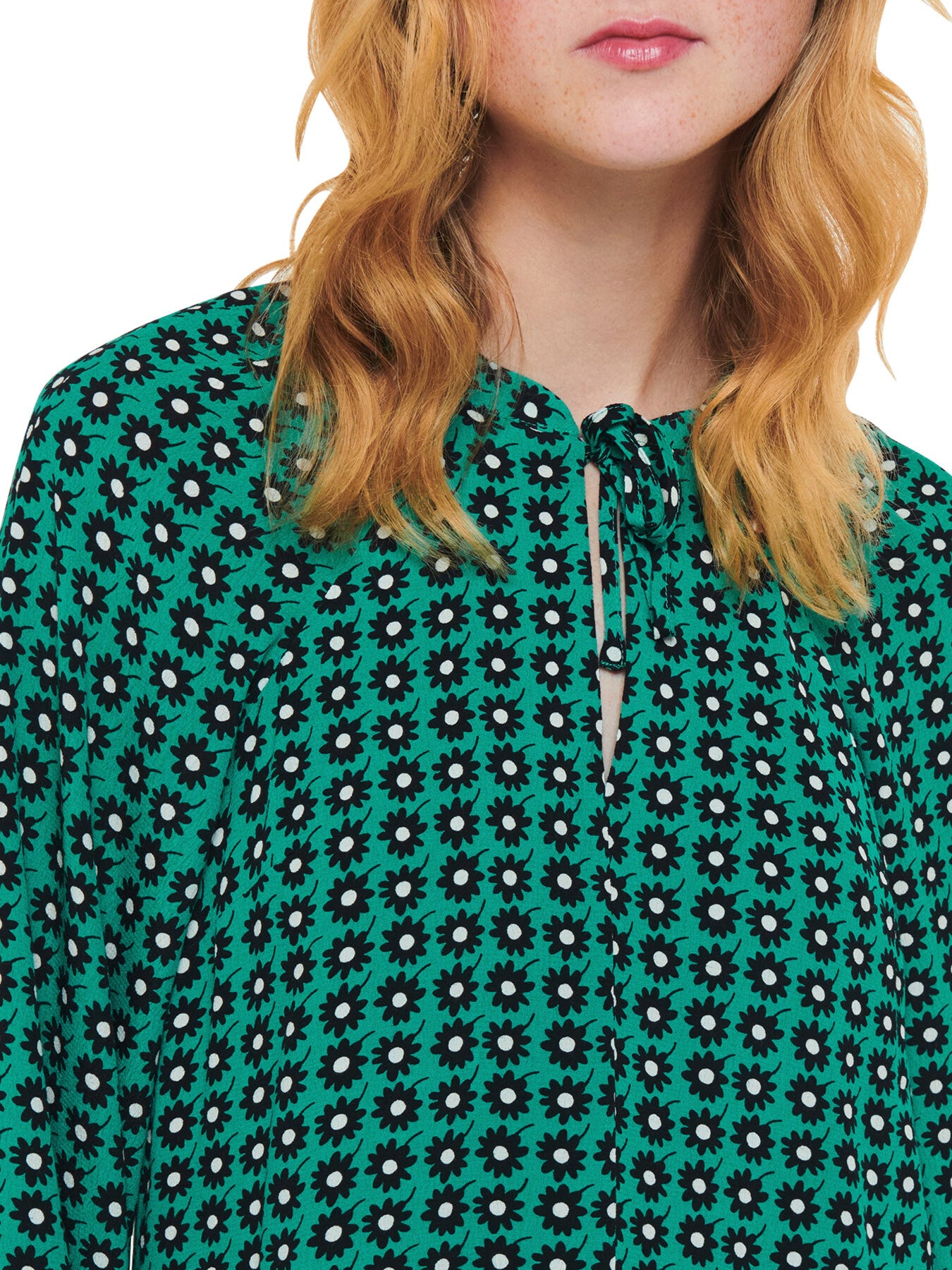 Floral Dot Flippy Dress