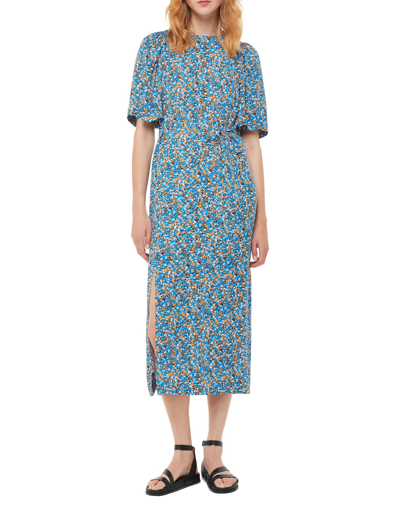 Ditsy Bouquet Midi Dress