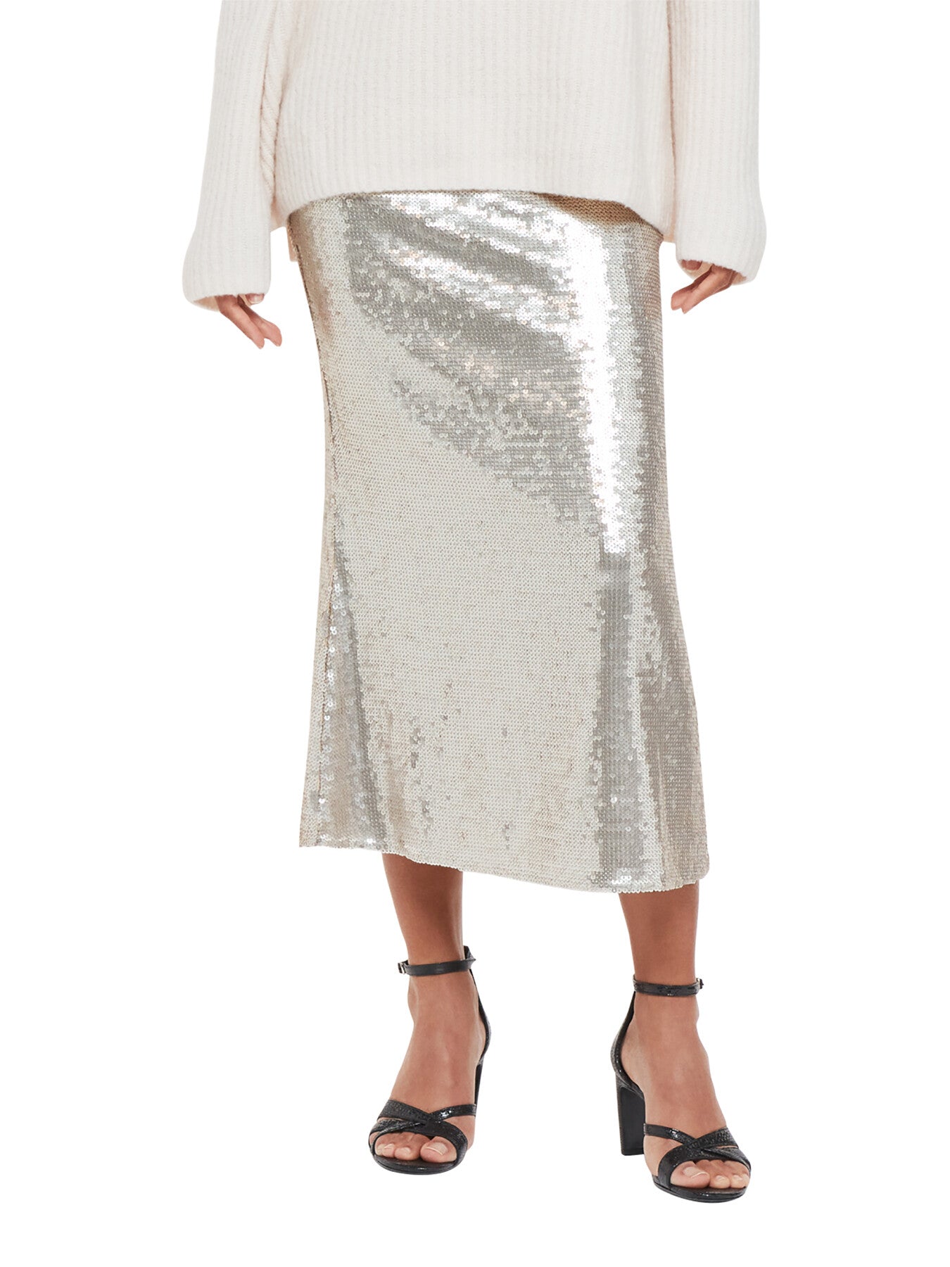 Sequin Midi Skirt