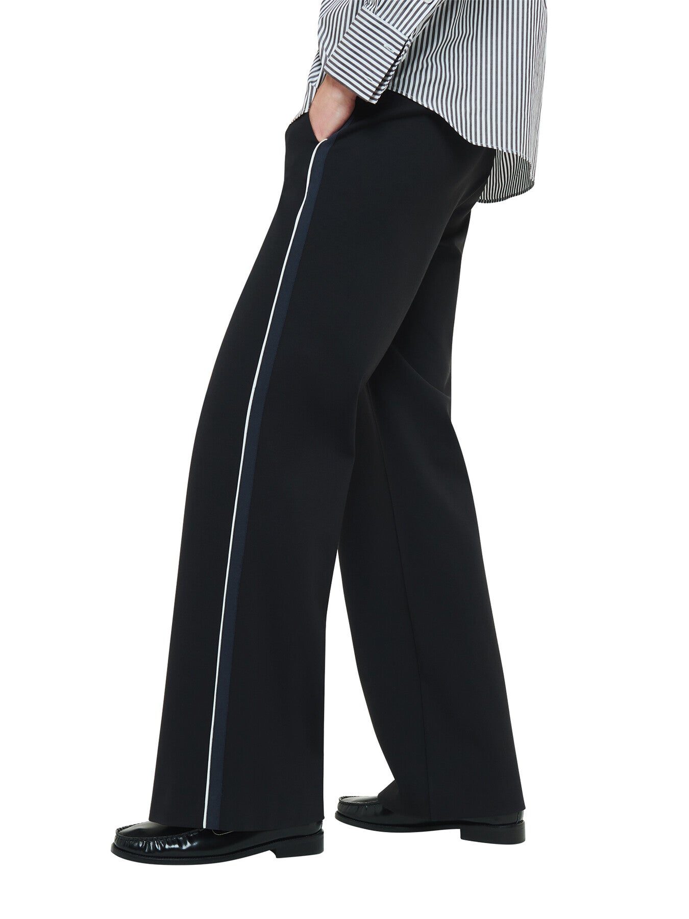 Edie Side Stripe Ponte Trouser
