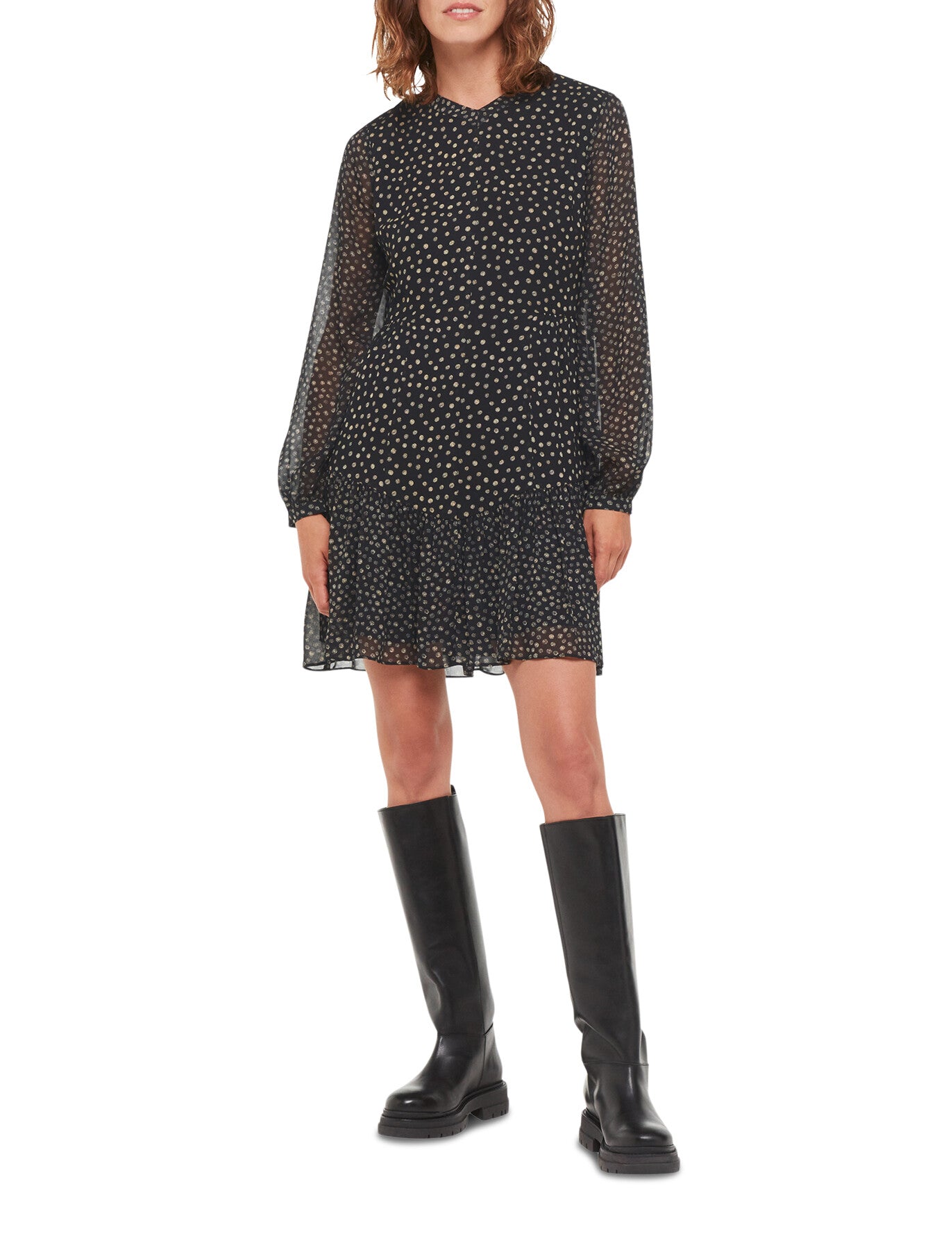 Speckled Polka Dot Dress