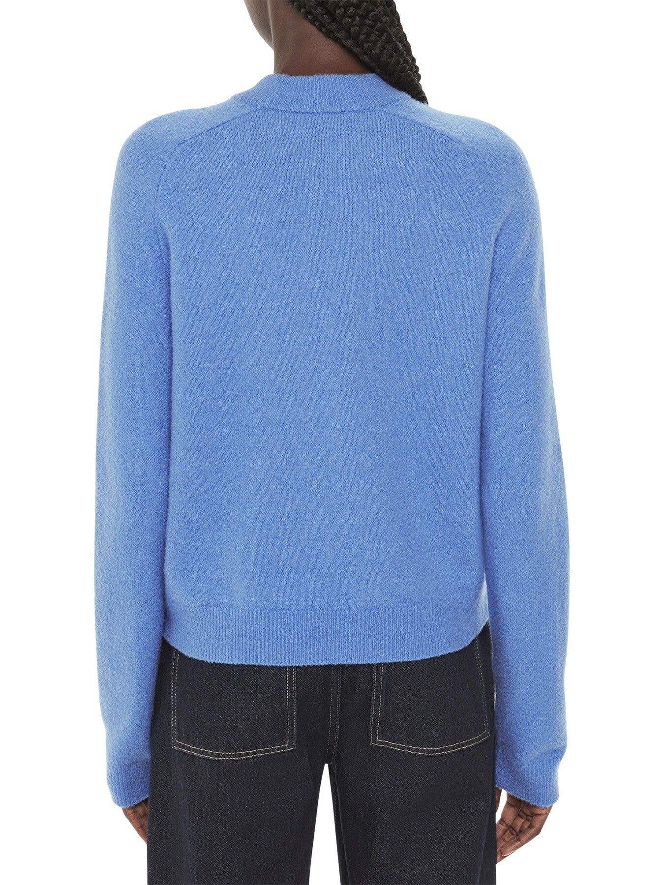 Wool Textured Crew Neck Knit