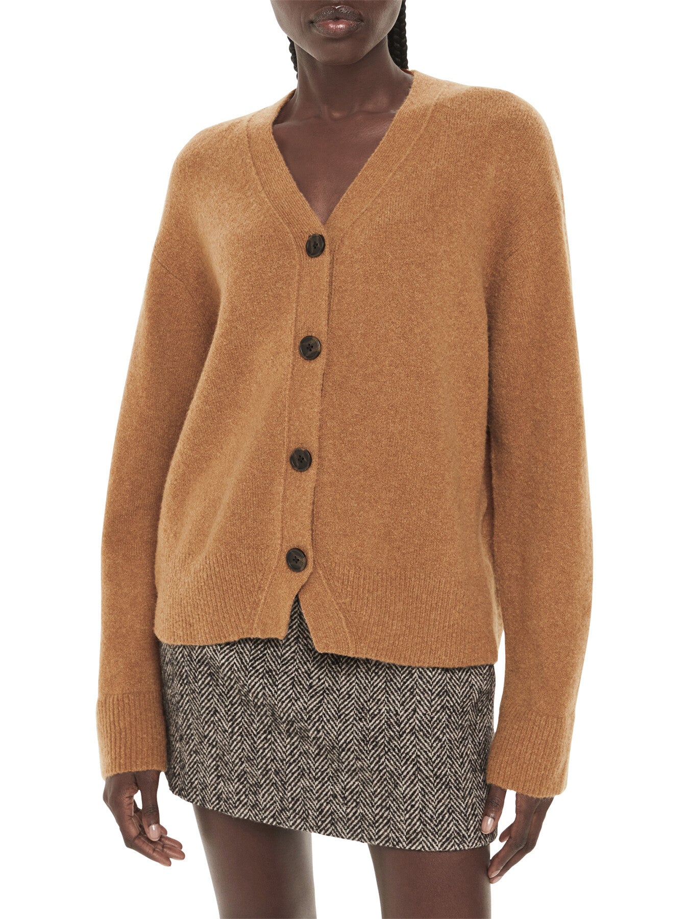 Textured Placket Cardigan