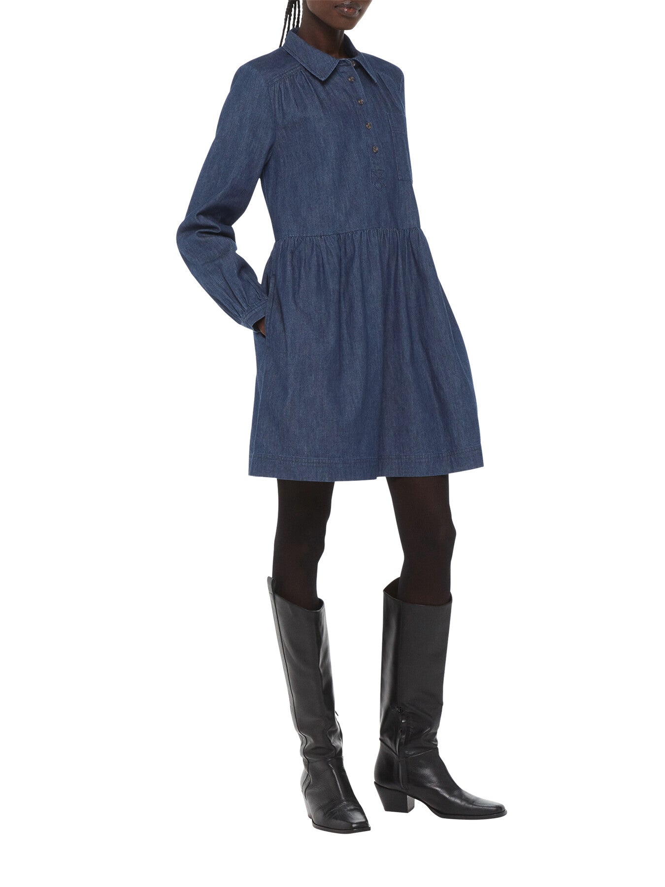 Winnie Chambray Denim Dress