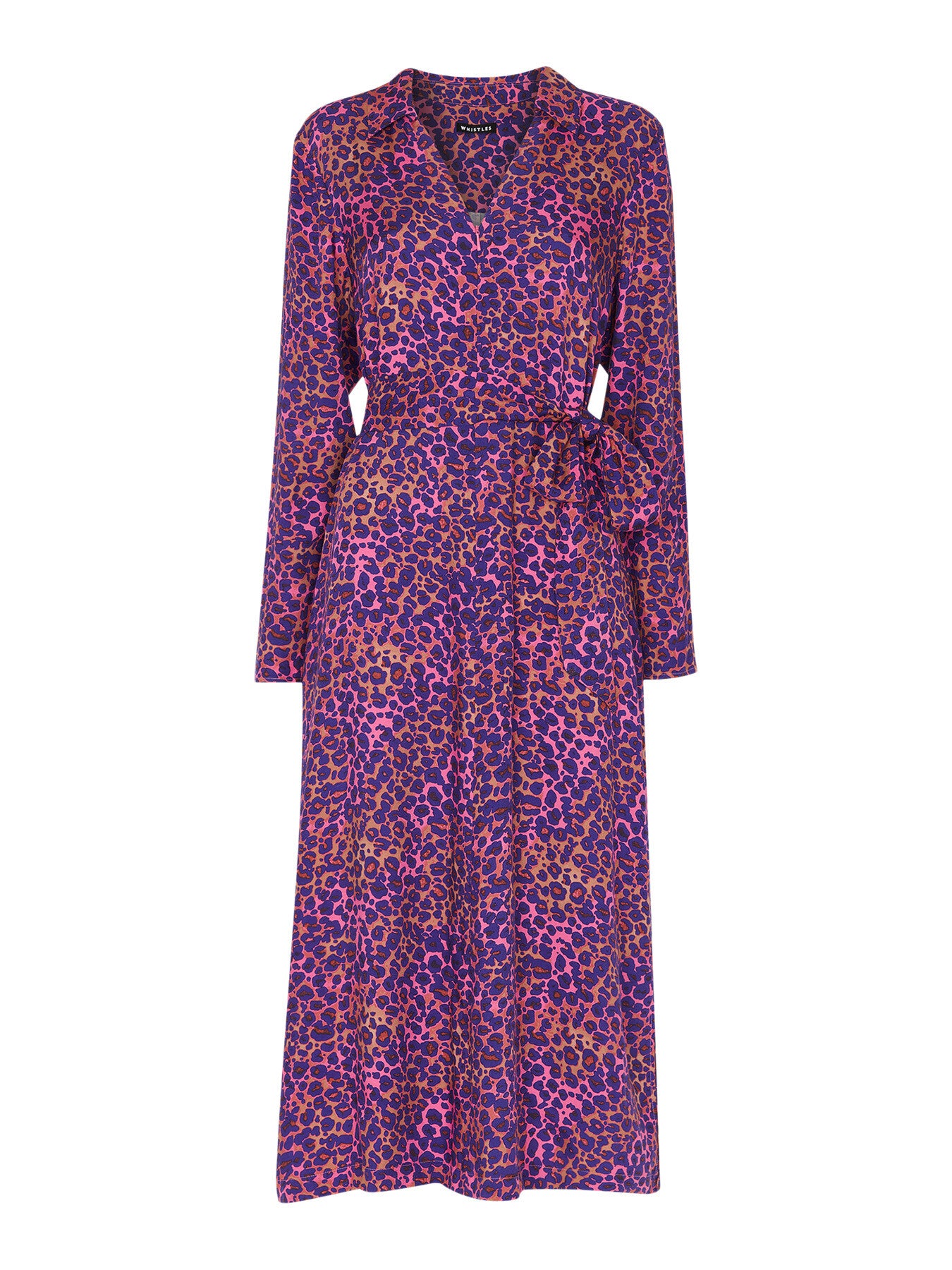 Mottled Leopard Midi Dress