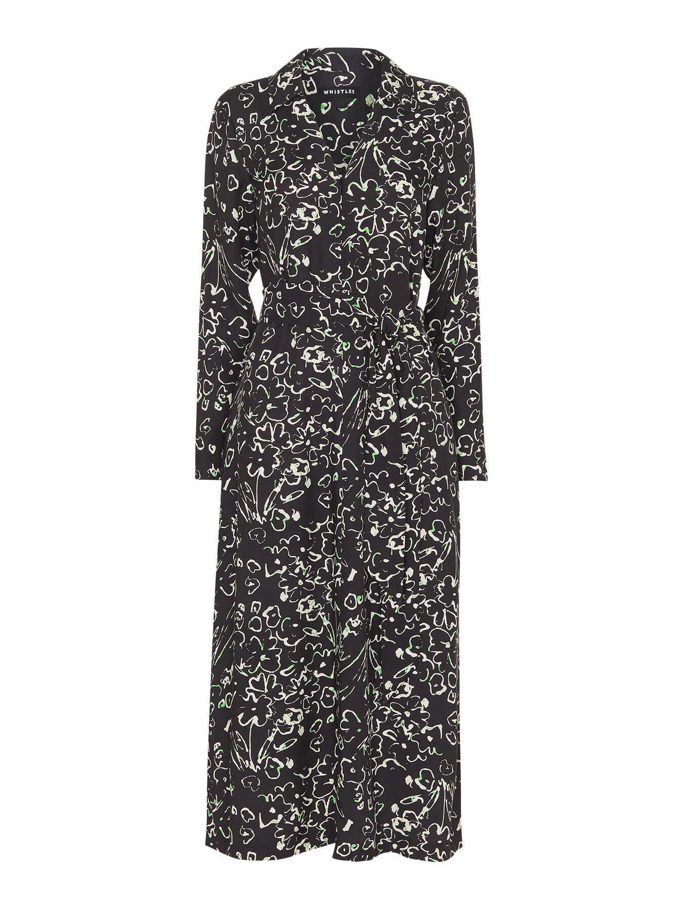 Scribble Bouquet Midi Dress