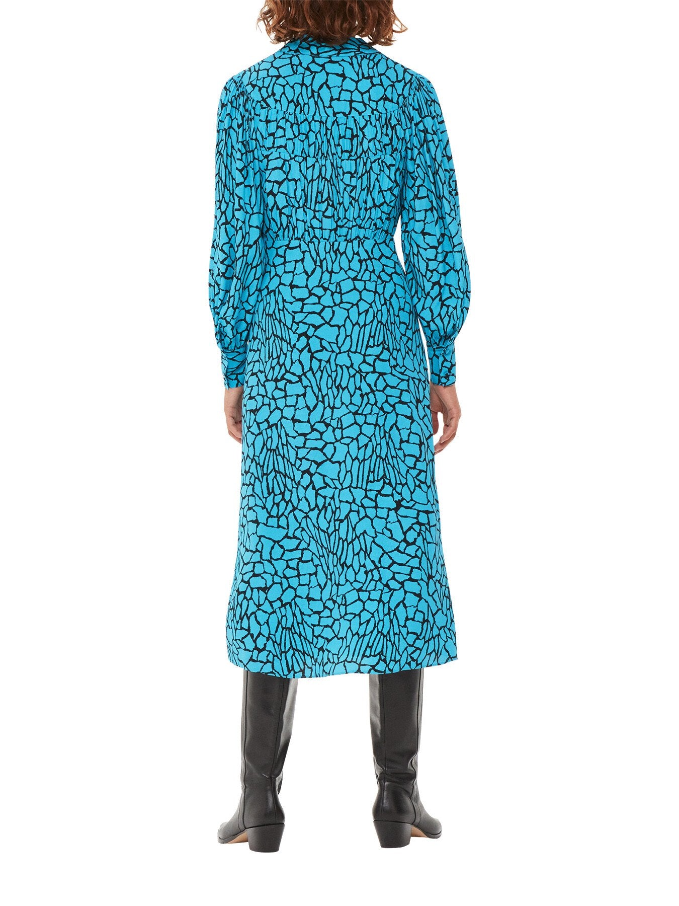 Terrazzo Print Midi Dress