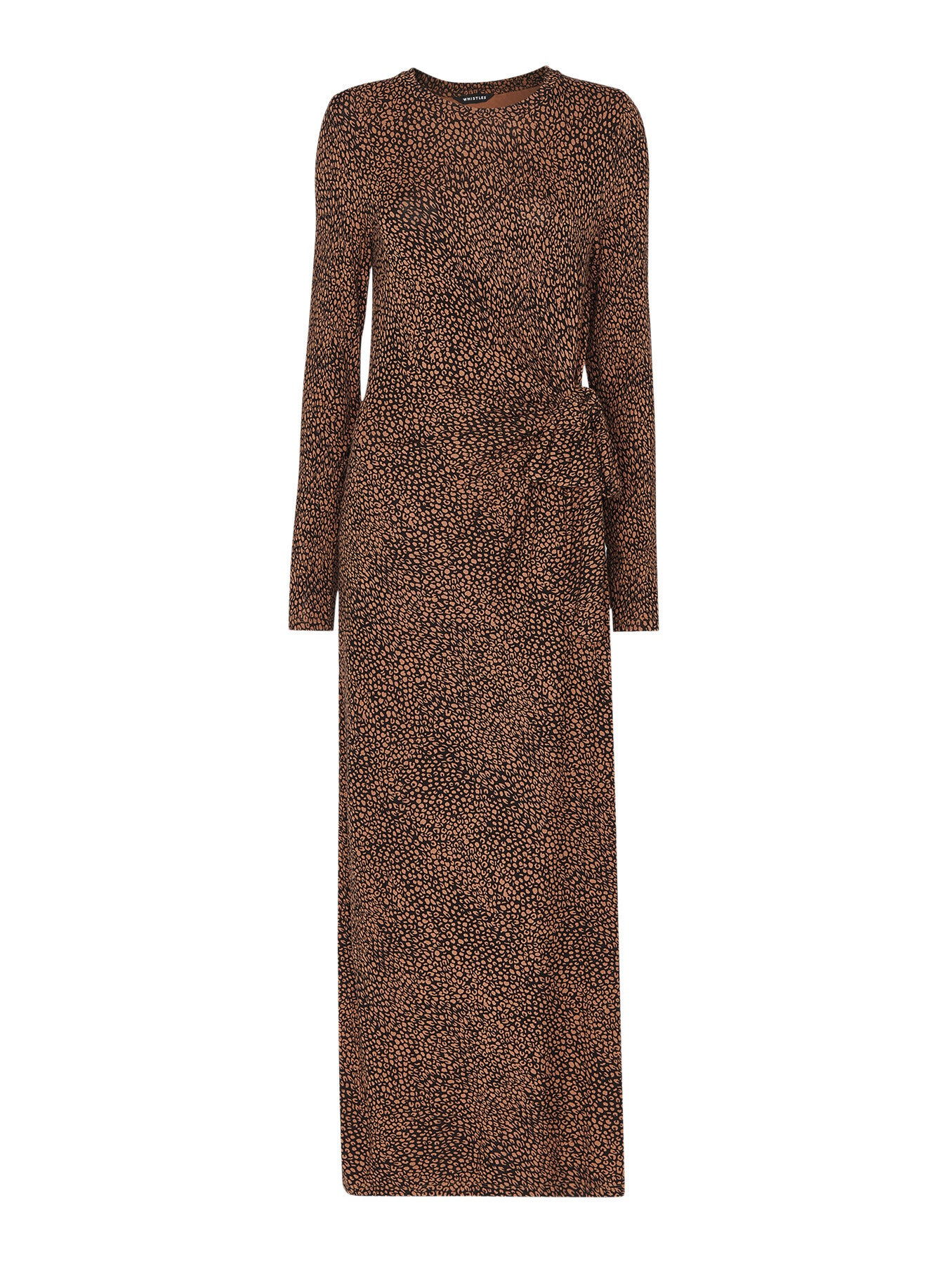 Coffee Bean Tie Jersey Dress
