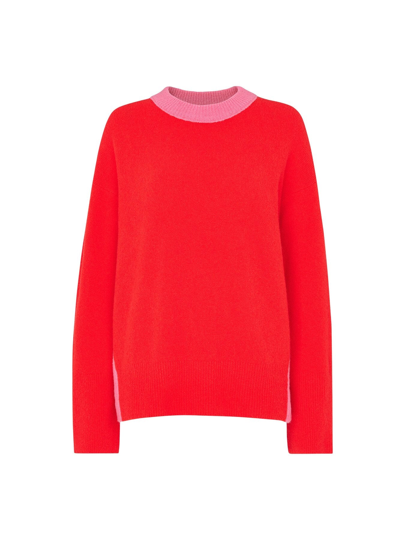 Colour block Crew Neck Knit