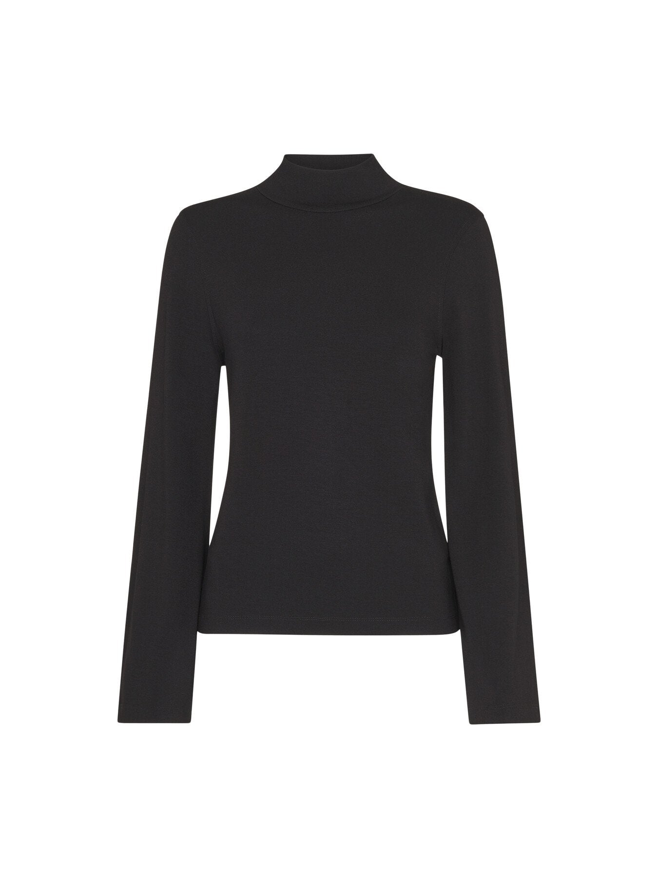 Wide Sleeve High Neck Top