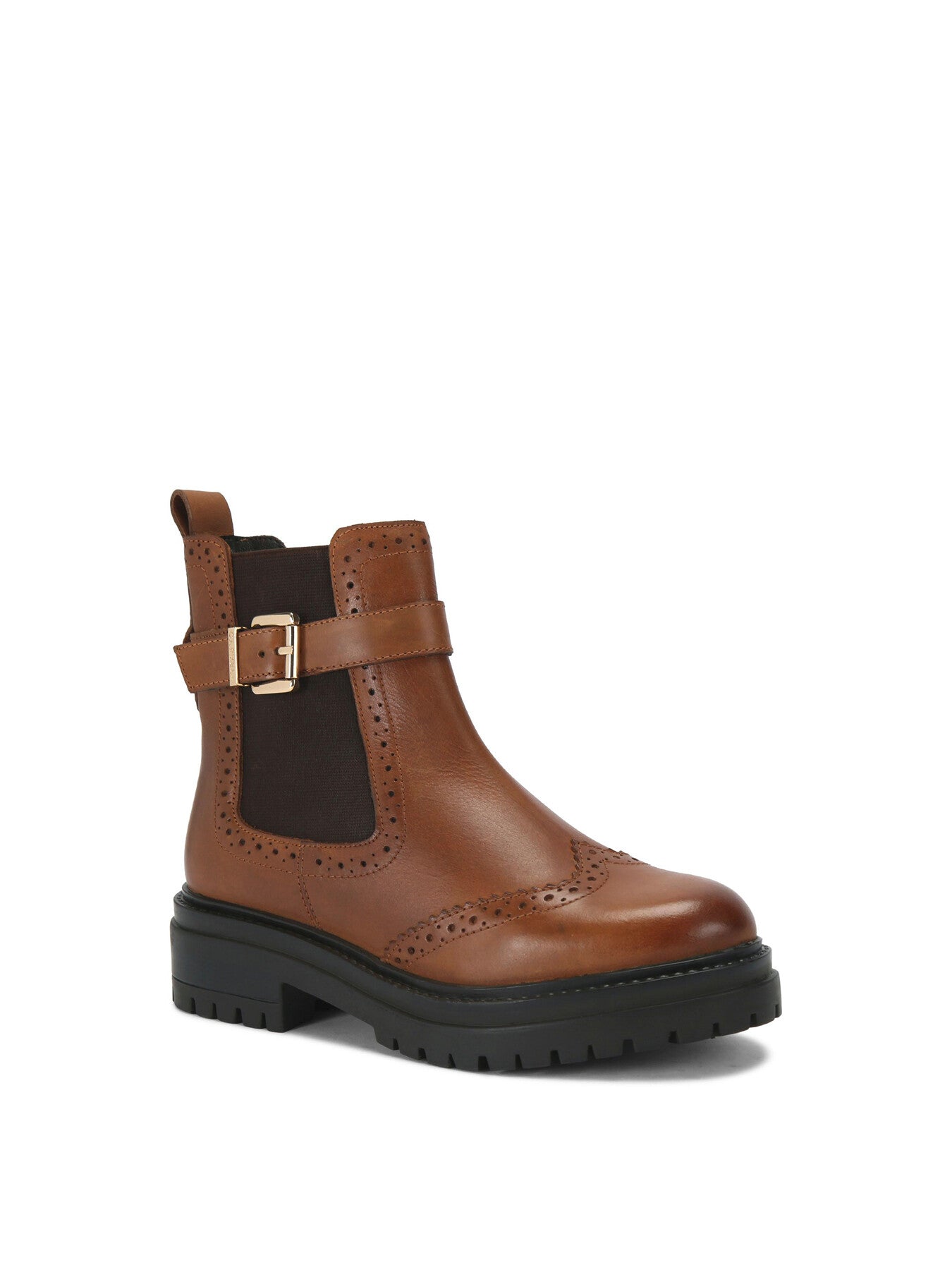 Headline Brogue Leather Ankle Boots