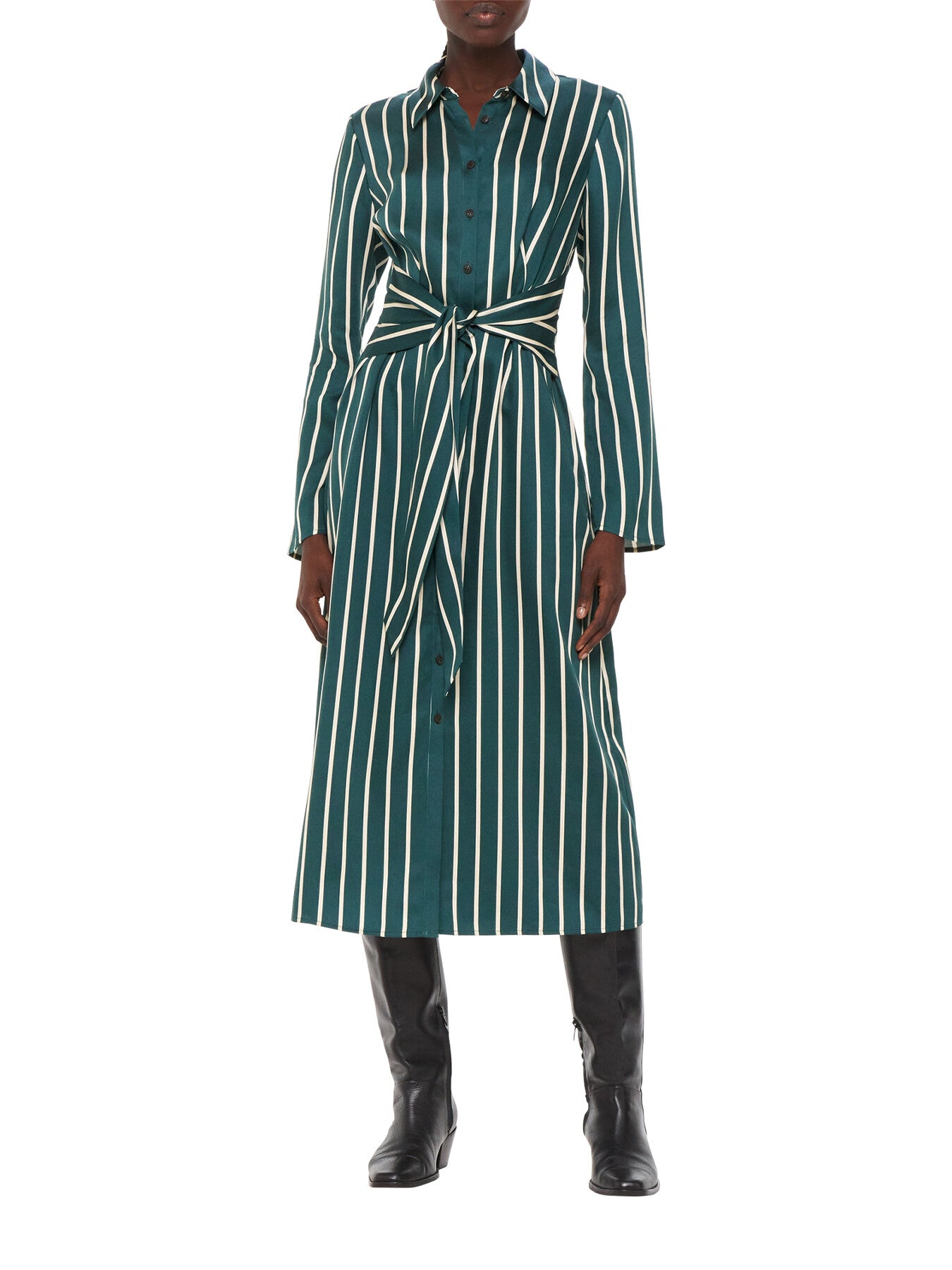 Alex Stripe Shirt Dress