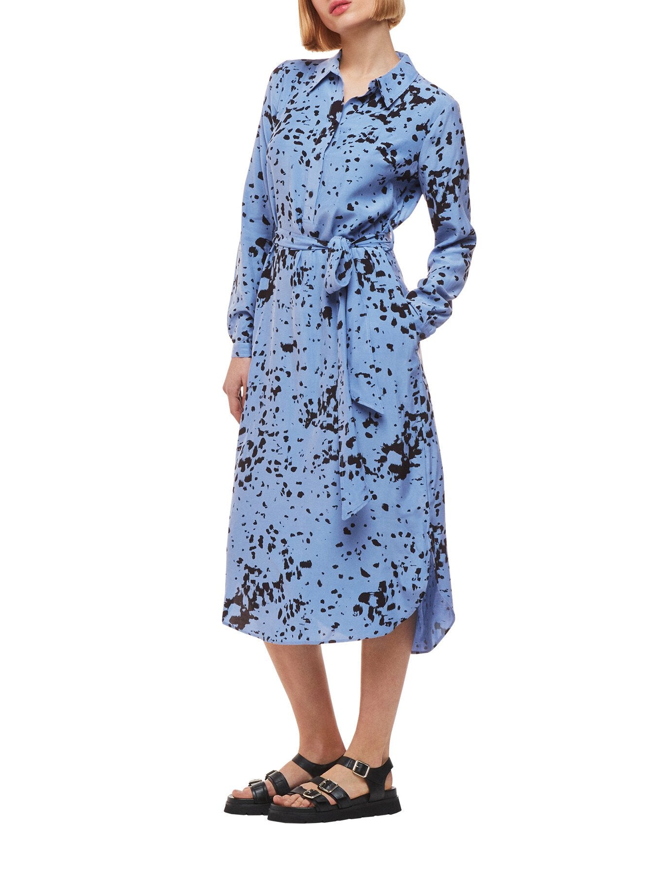Smudged Spot Print Imie Dress