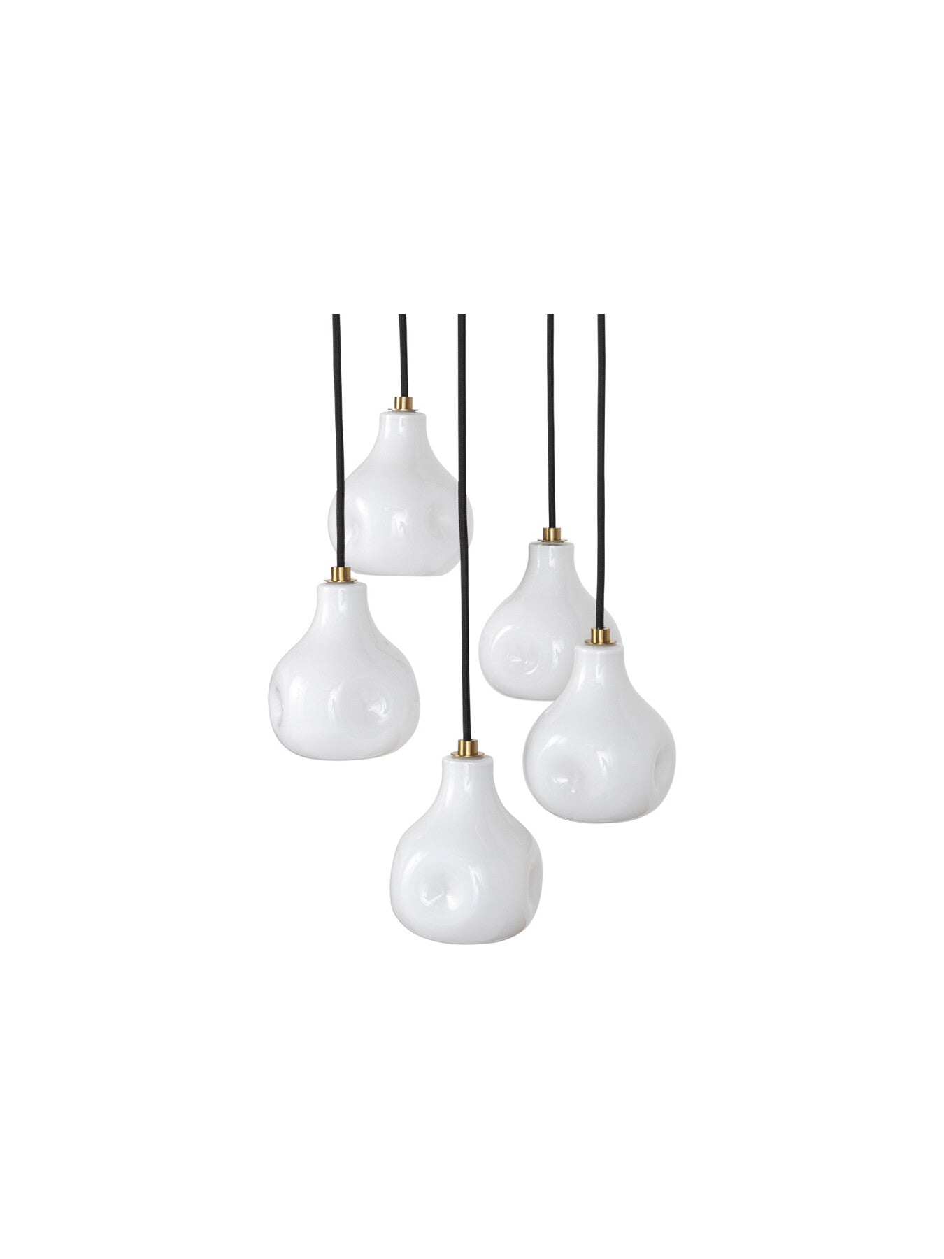 Bolha Chandelier 5 Pendant White