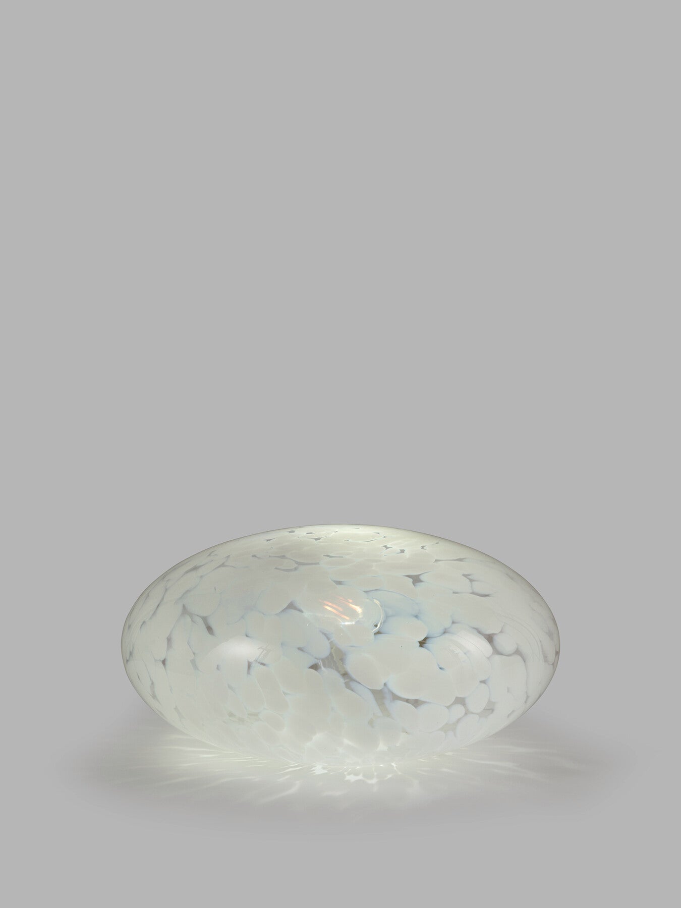 Speckled Glass Table Lamp White
