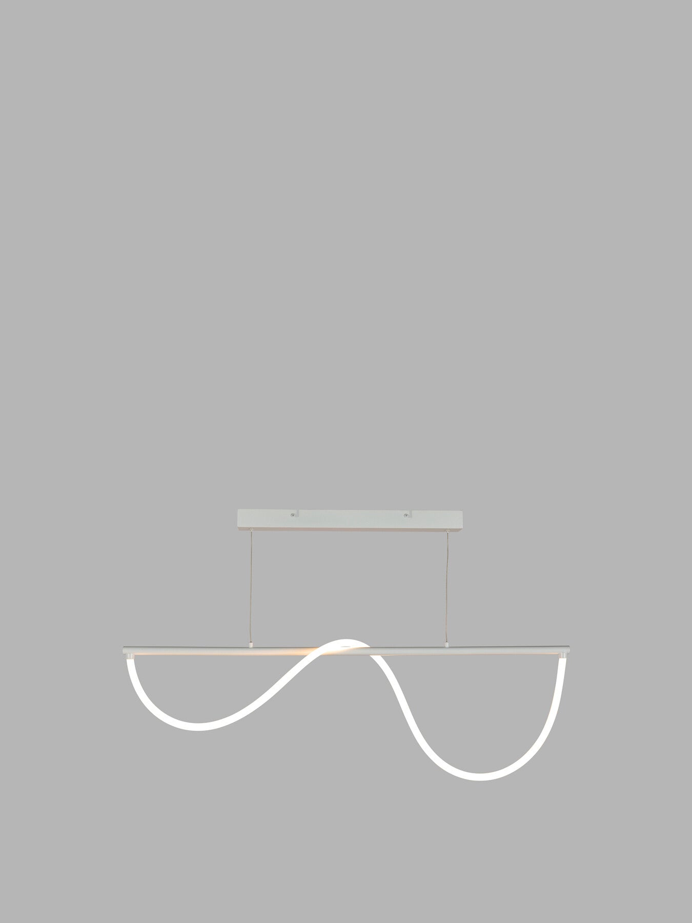 Wave LED Pendant Glossy White