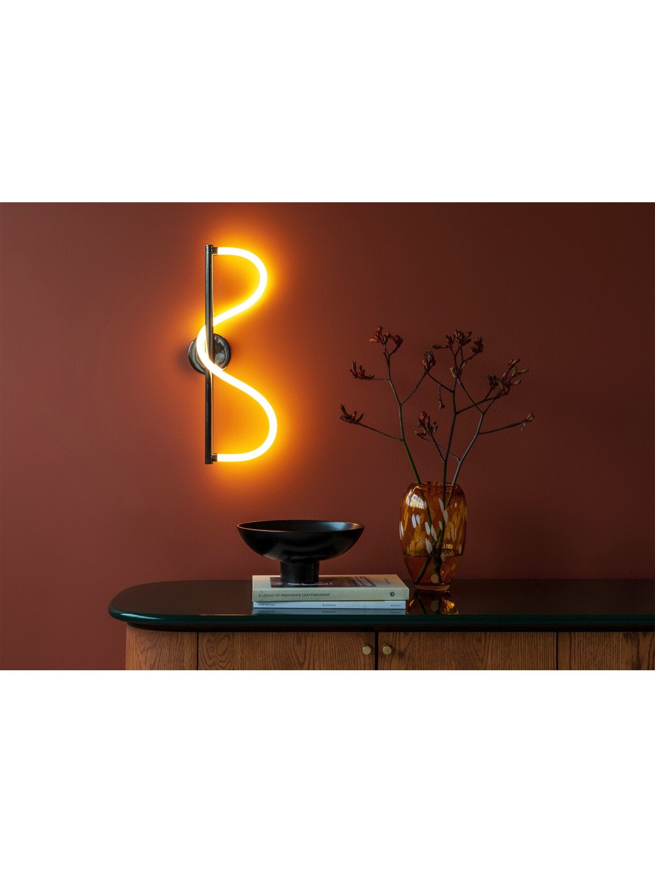 Wave LED Wall Light Chrome