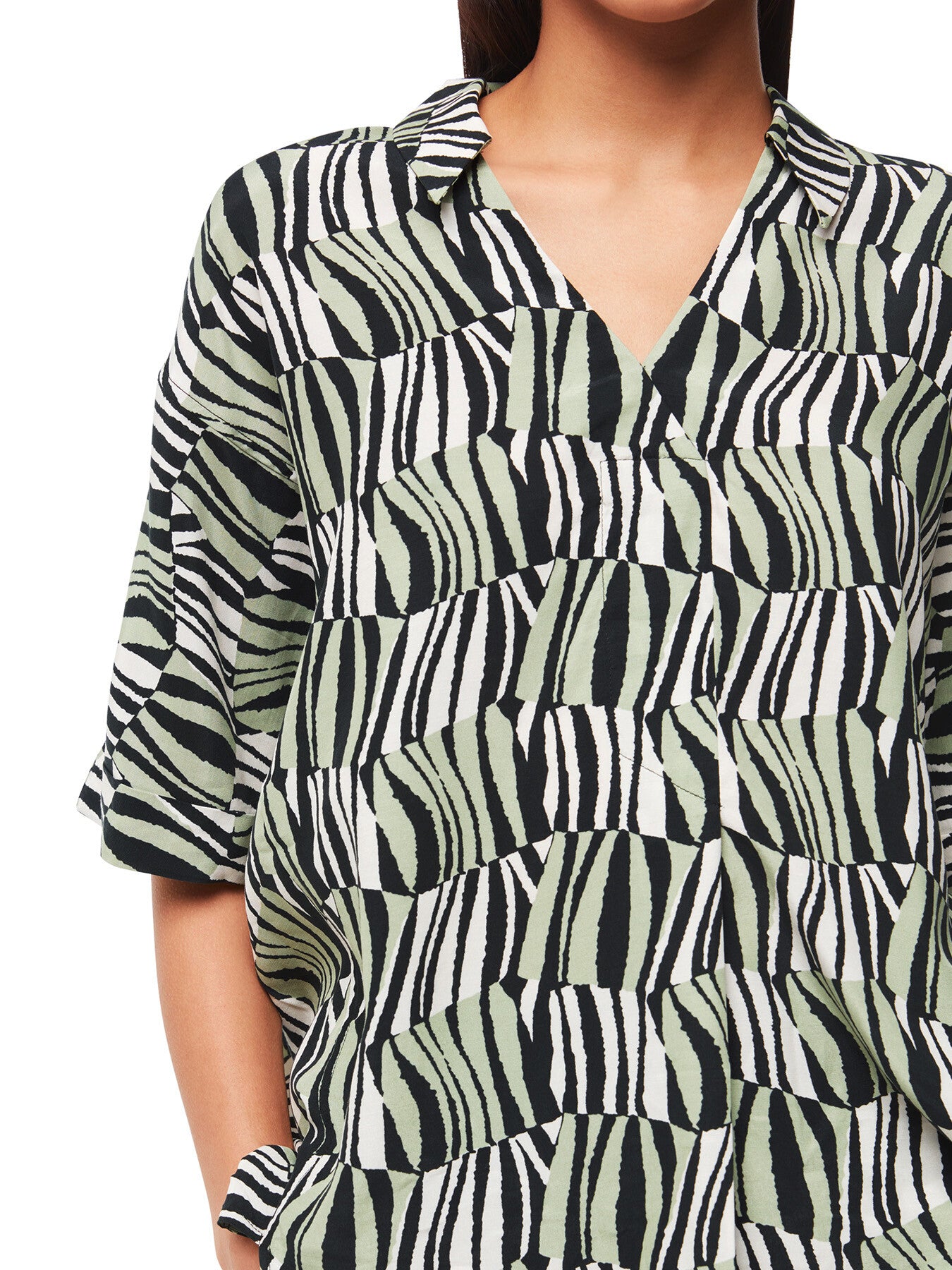 Checkerboard Tiger Boxy Shirt