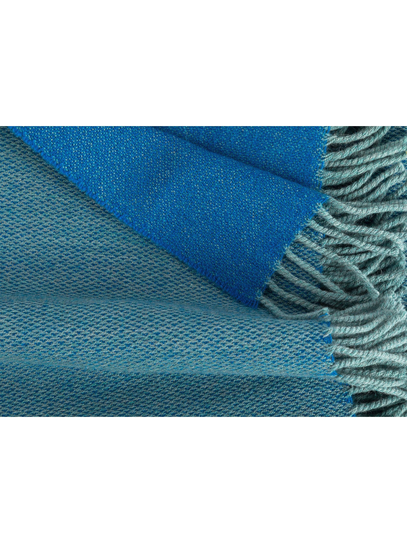 Two tone throw cobalt 150 x 180
