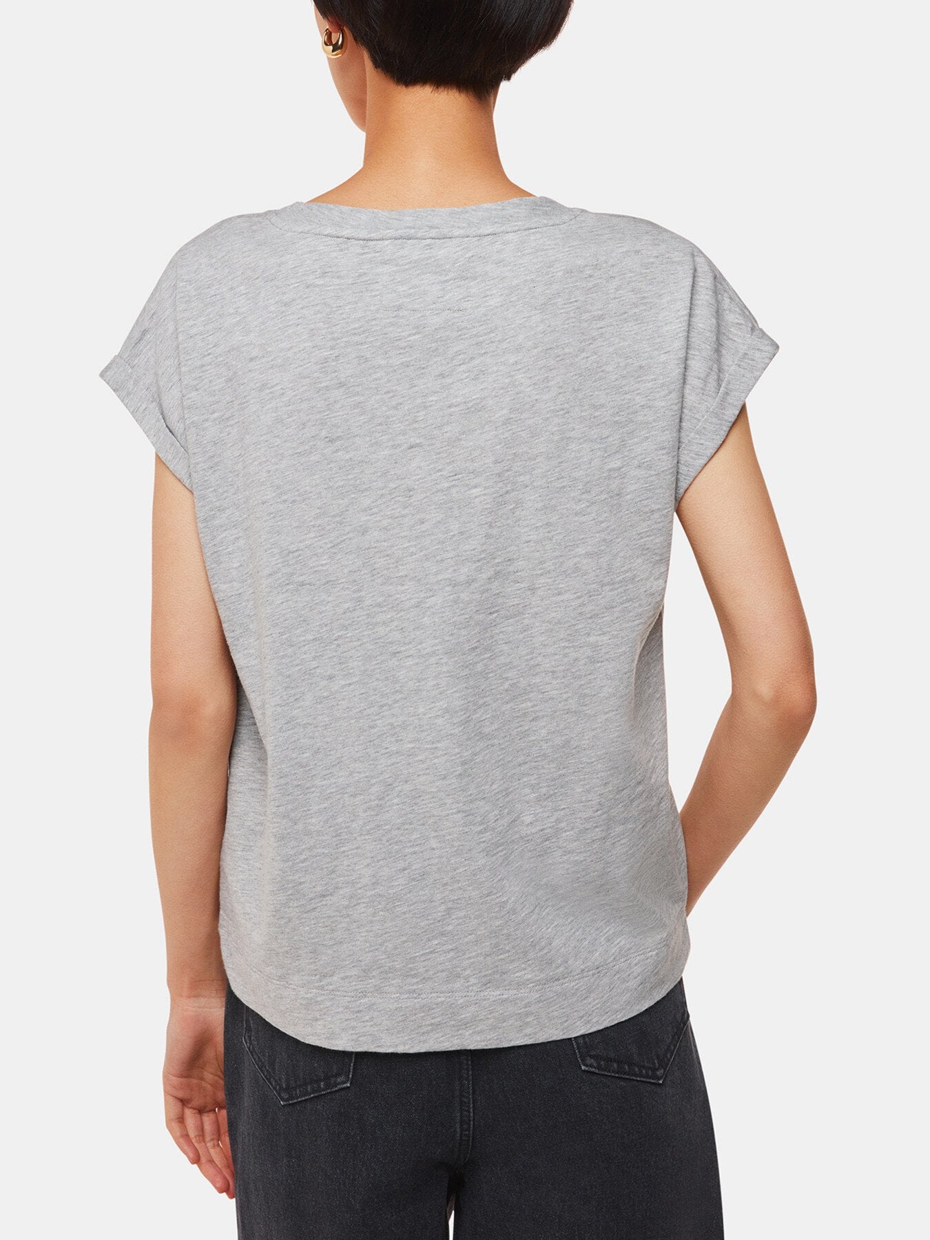 Willa V-Neck Cap Sleeve Tee