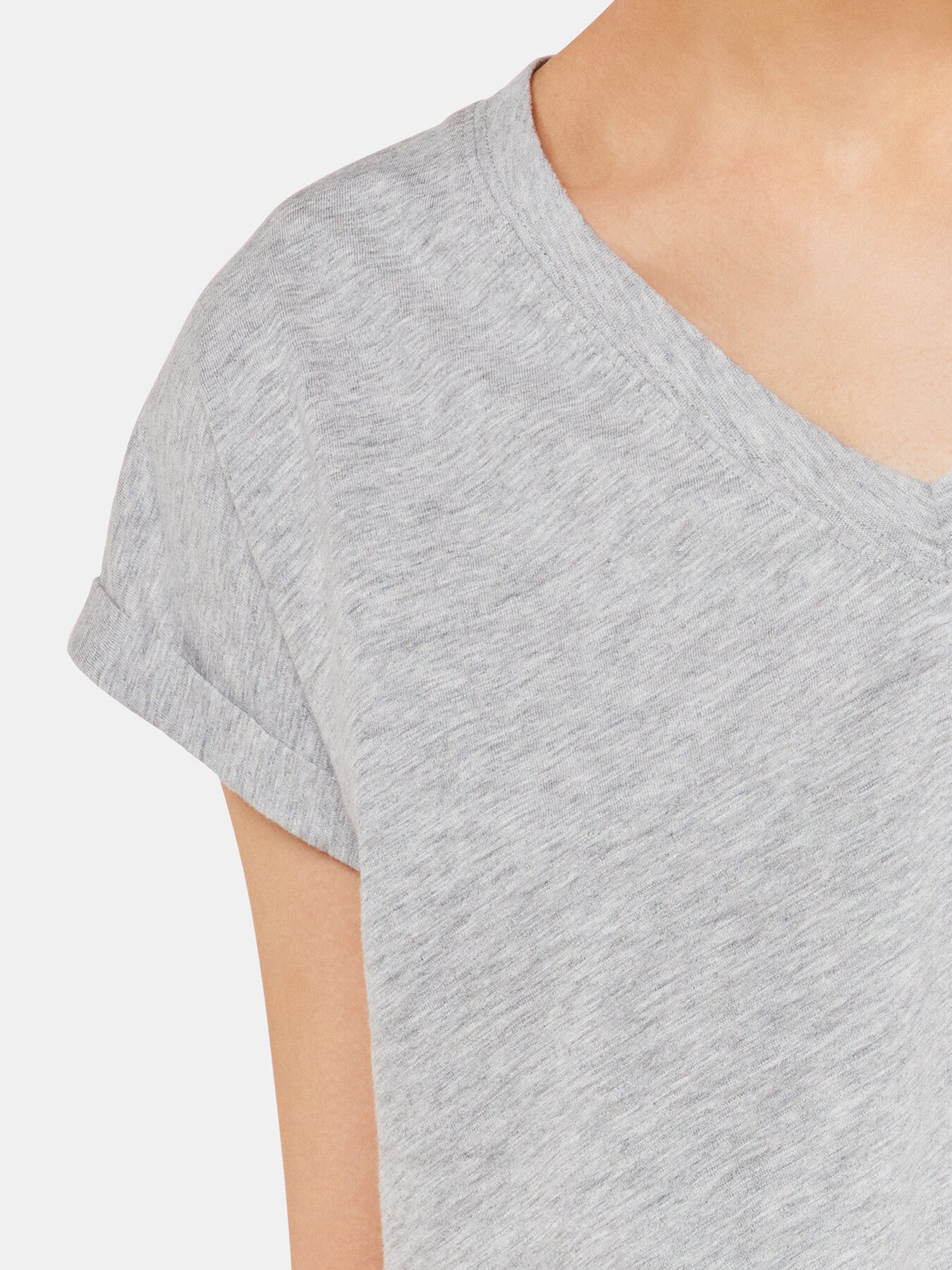 Willa V-Neck Cap Sleeve Tee