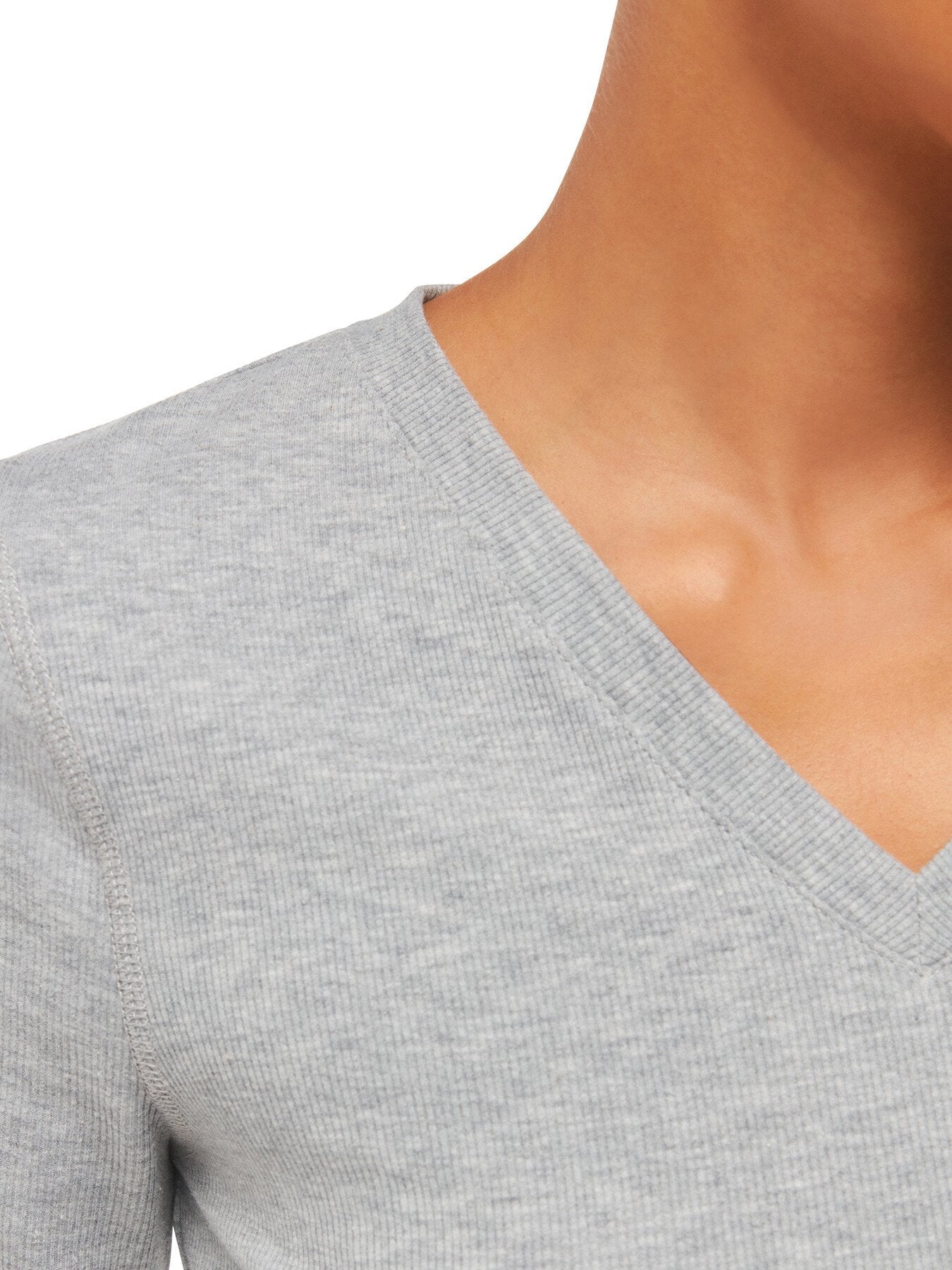 V Neck Ribbed T-Shirt