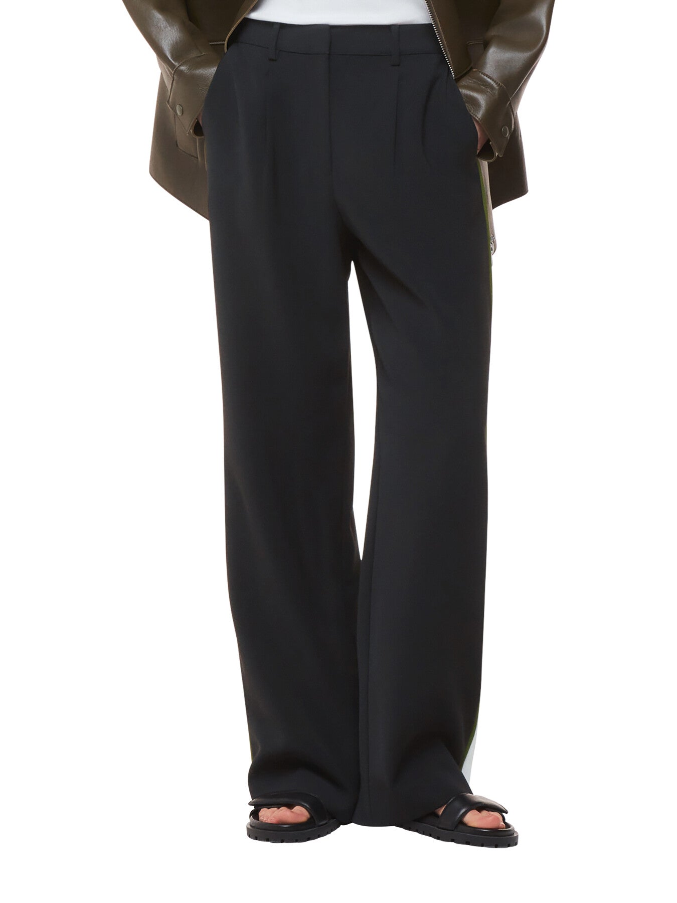 Crepe Side Stripe Trouser