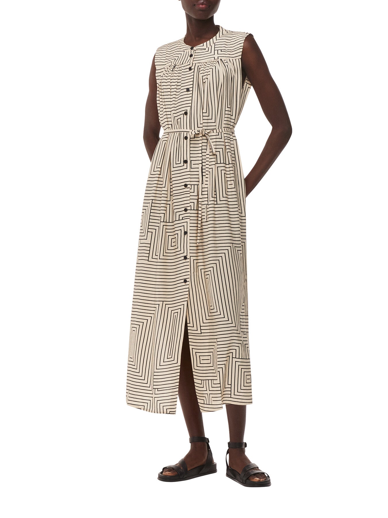 Angled Stripe Ilana Dress