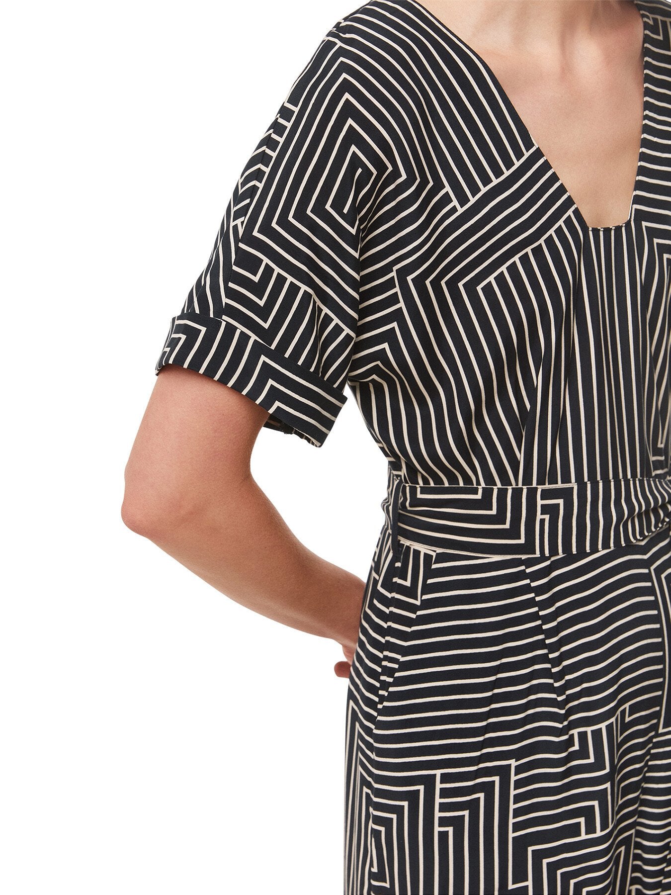 Angled Stripe Jumpsuit