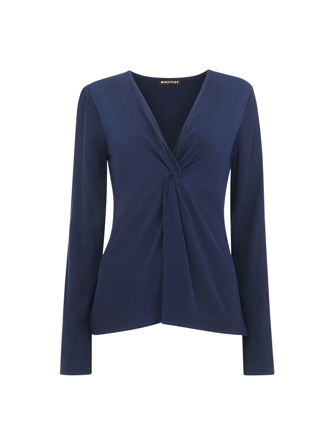 Twist Front Textured Top
