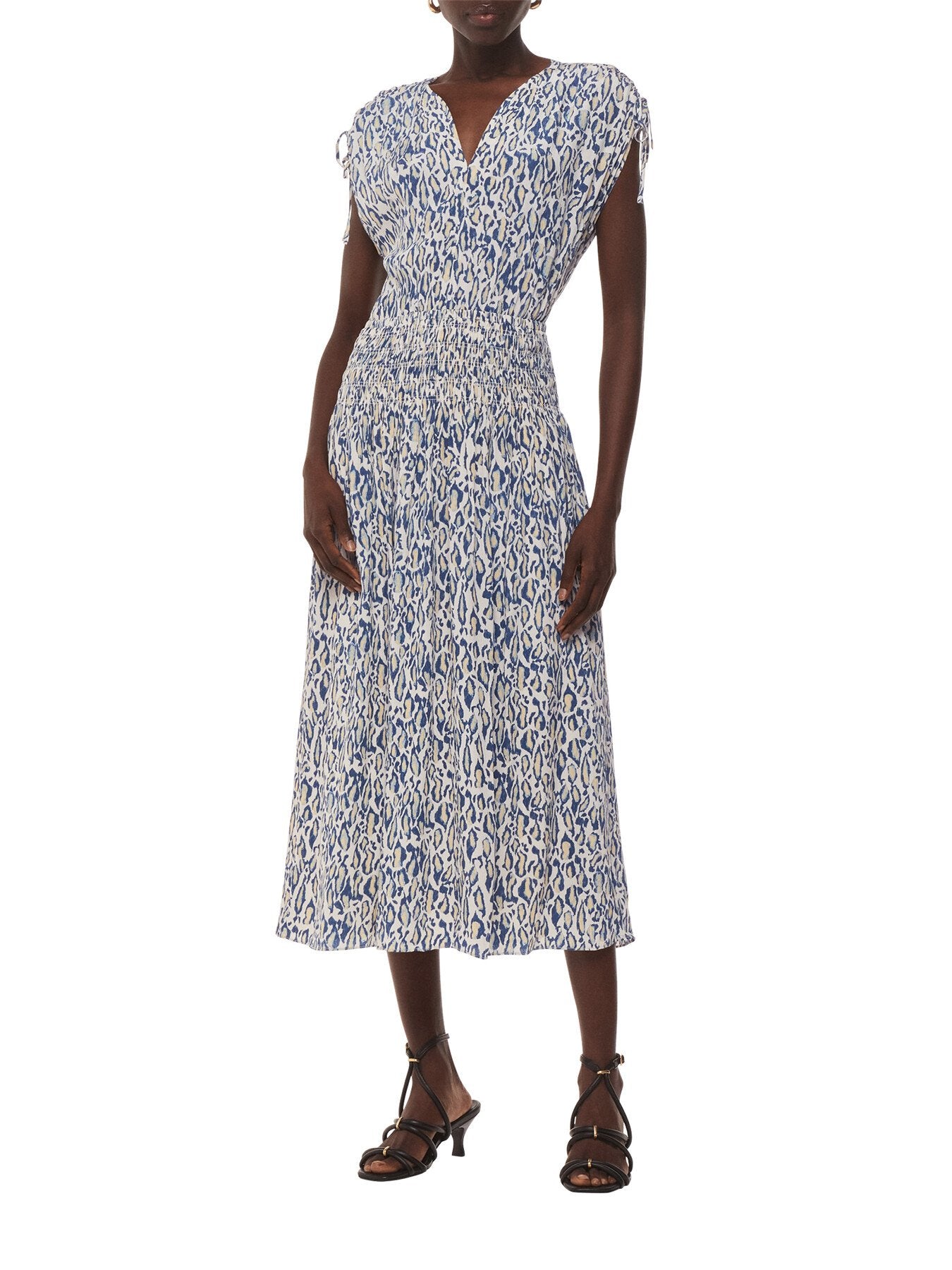 Flaming Leopard Print Dress