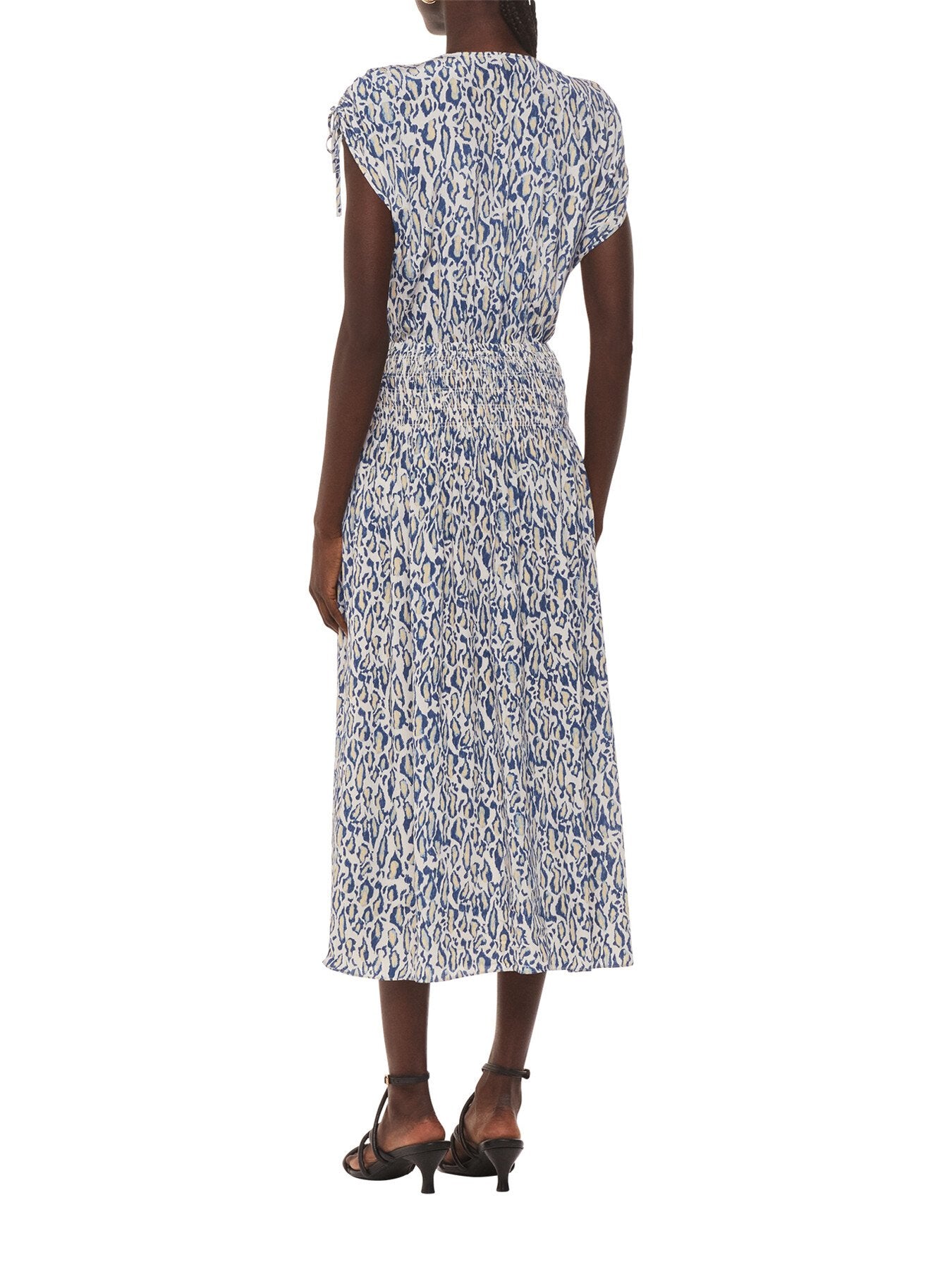 Flaming Leopard Print Dress