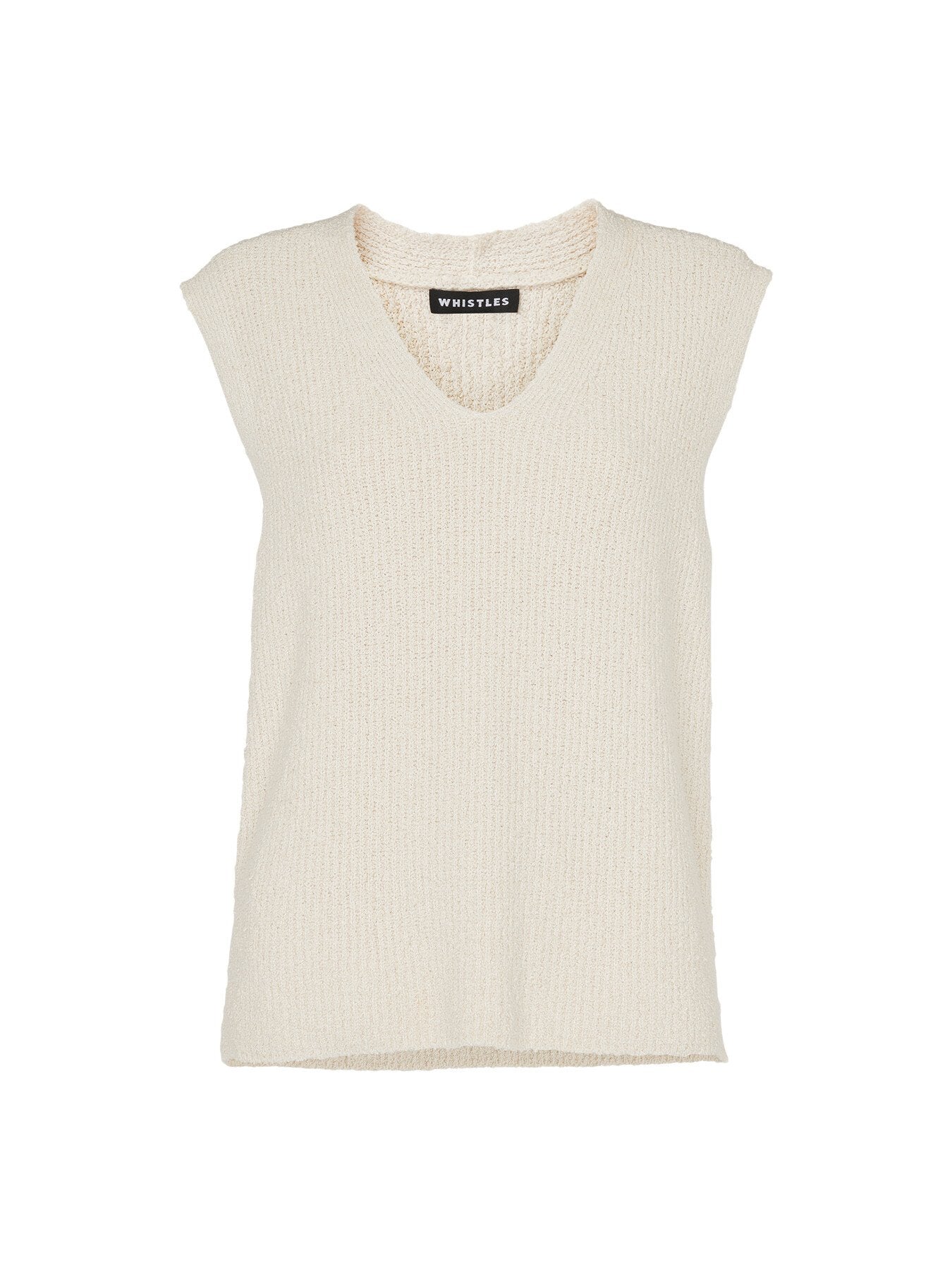 Cotton Textured V Neck Tank