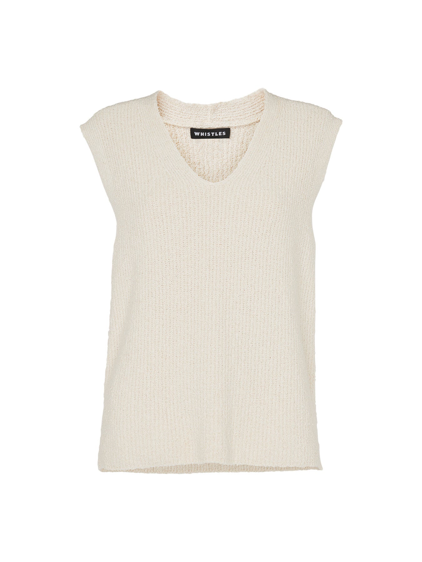 Cotton Textured V Neck Tank
