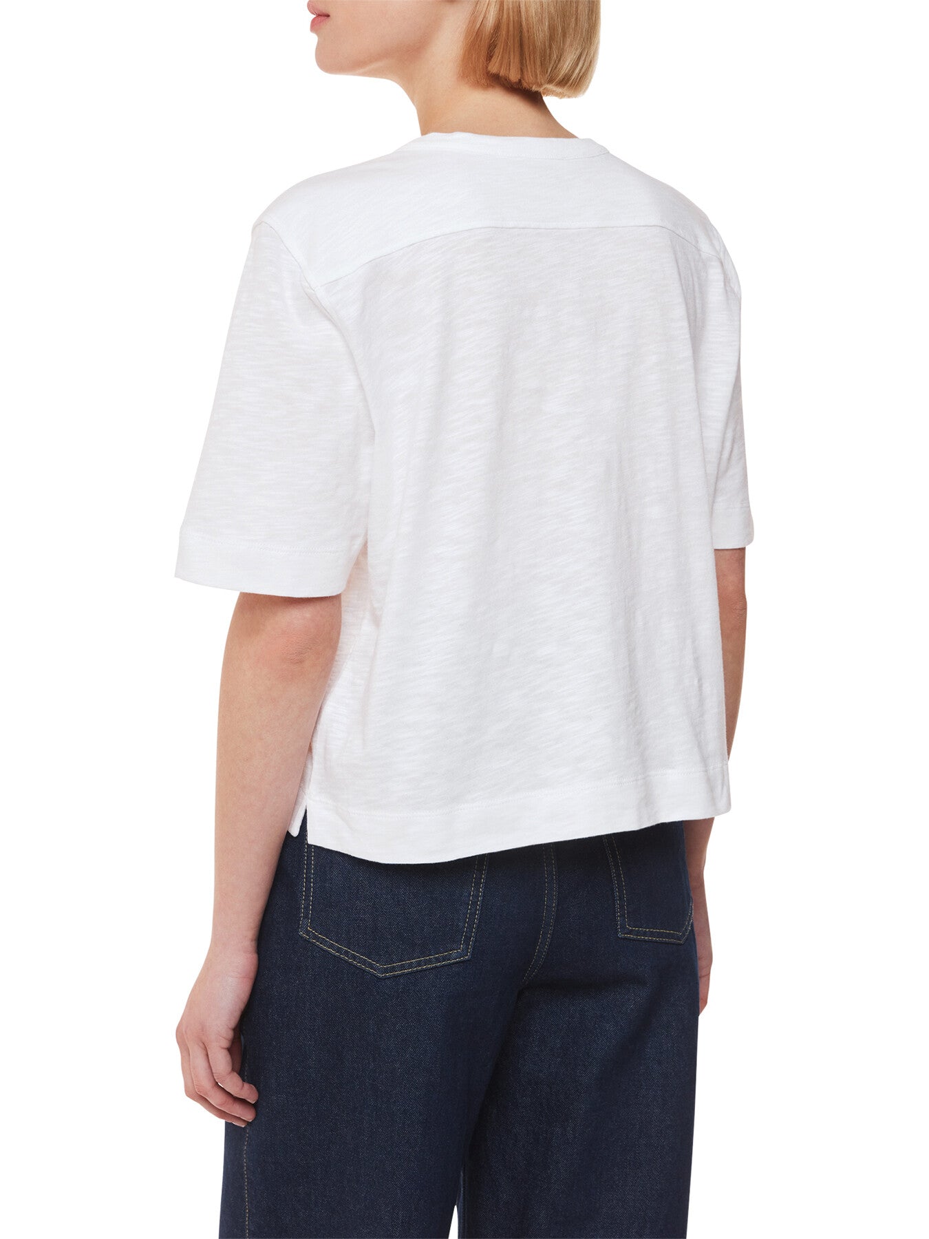 Ella V Neck Button Through Tee