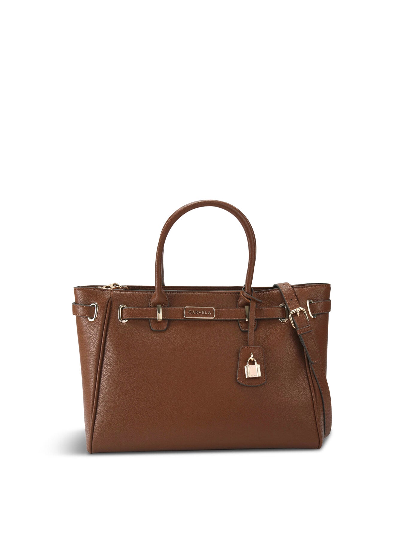 Violet Belted Tote Bag