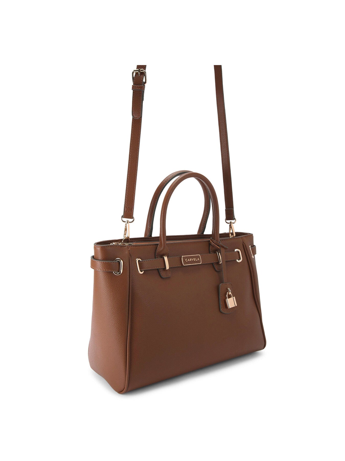 Violet Belted Tote Bag