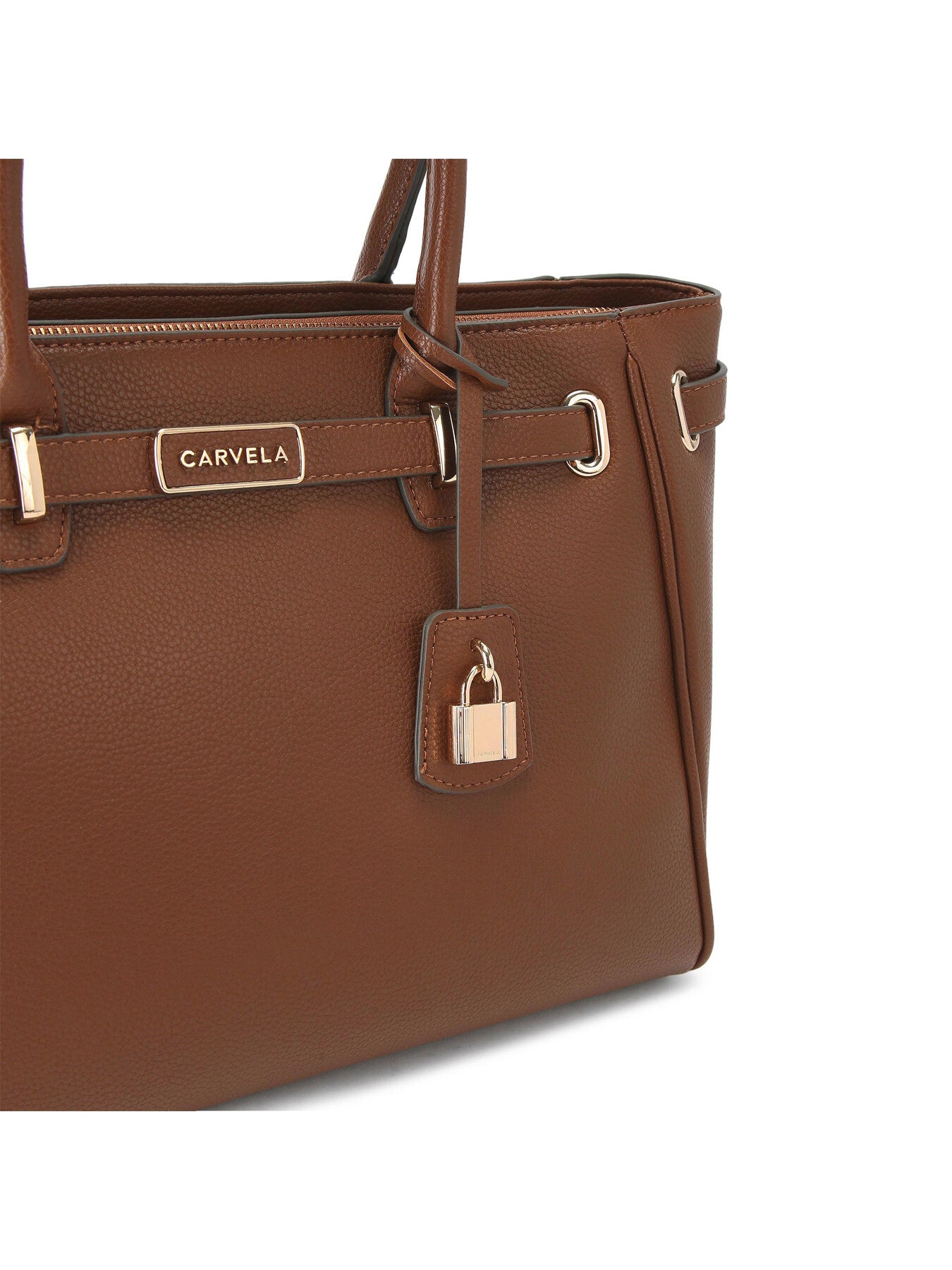 Violet Belted Tote Bag