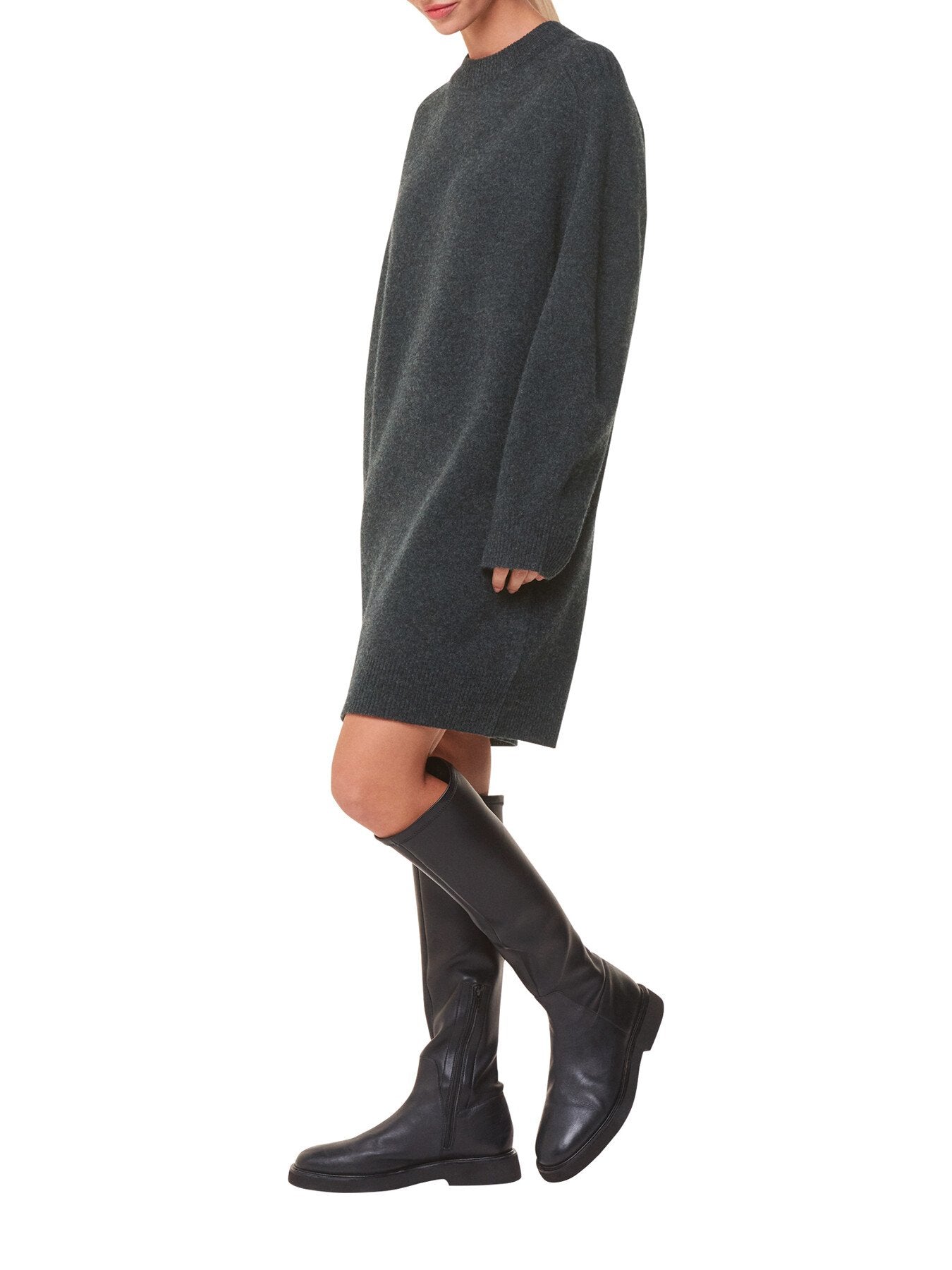 Ava Round Neck Knitted Dress
