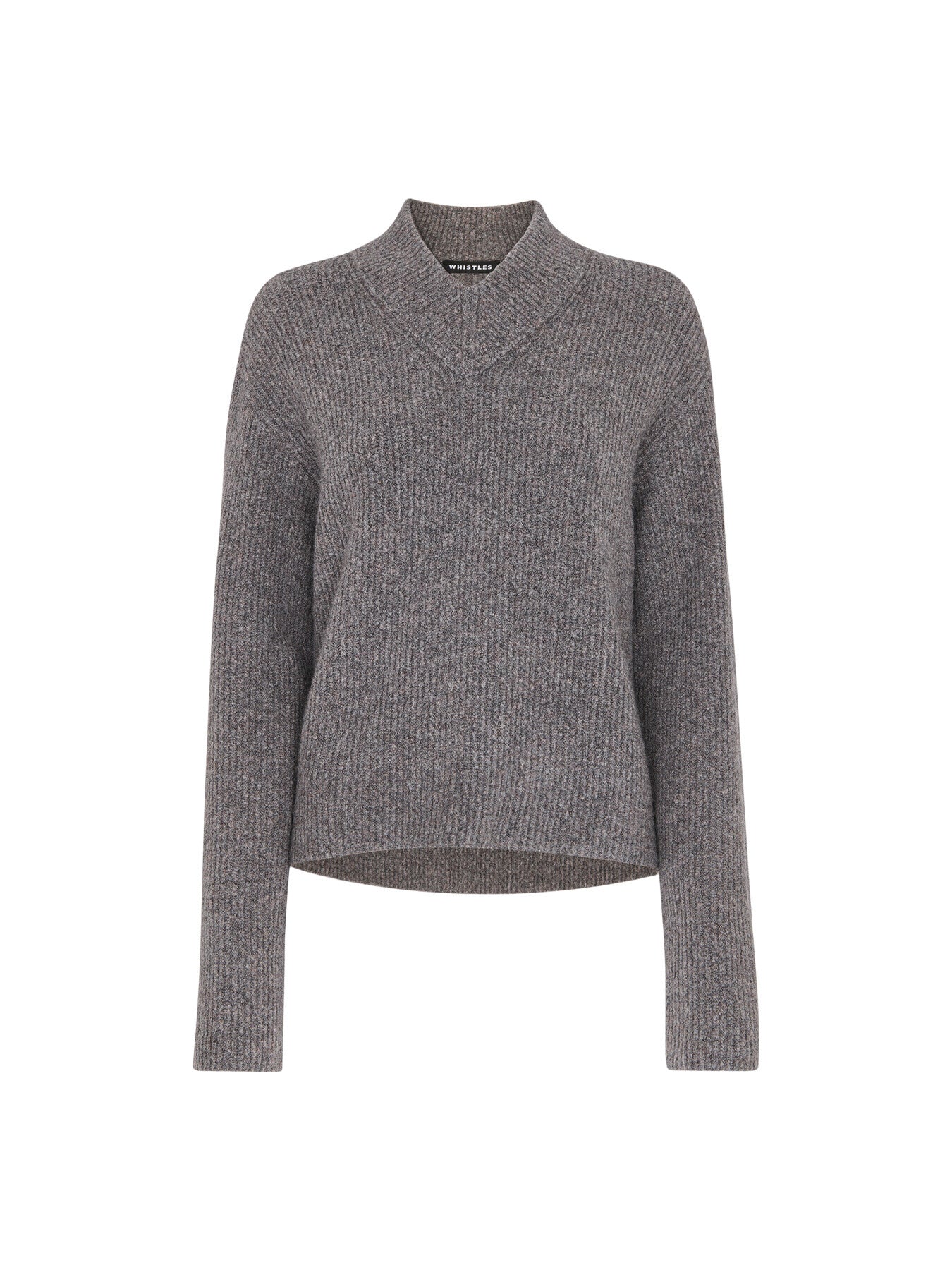 V Neck Wool Mix Knit